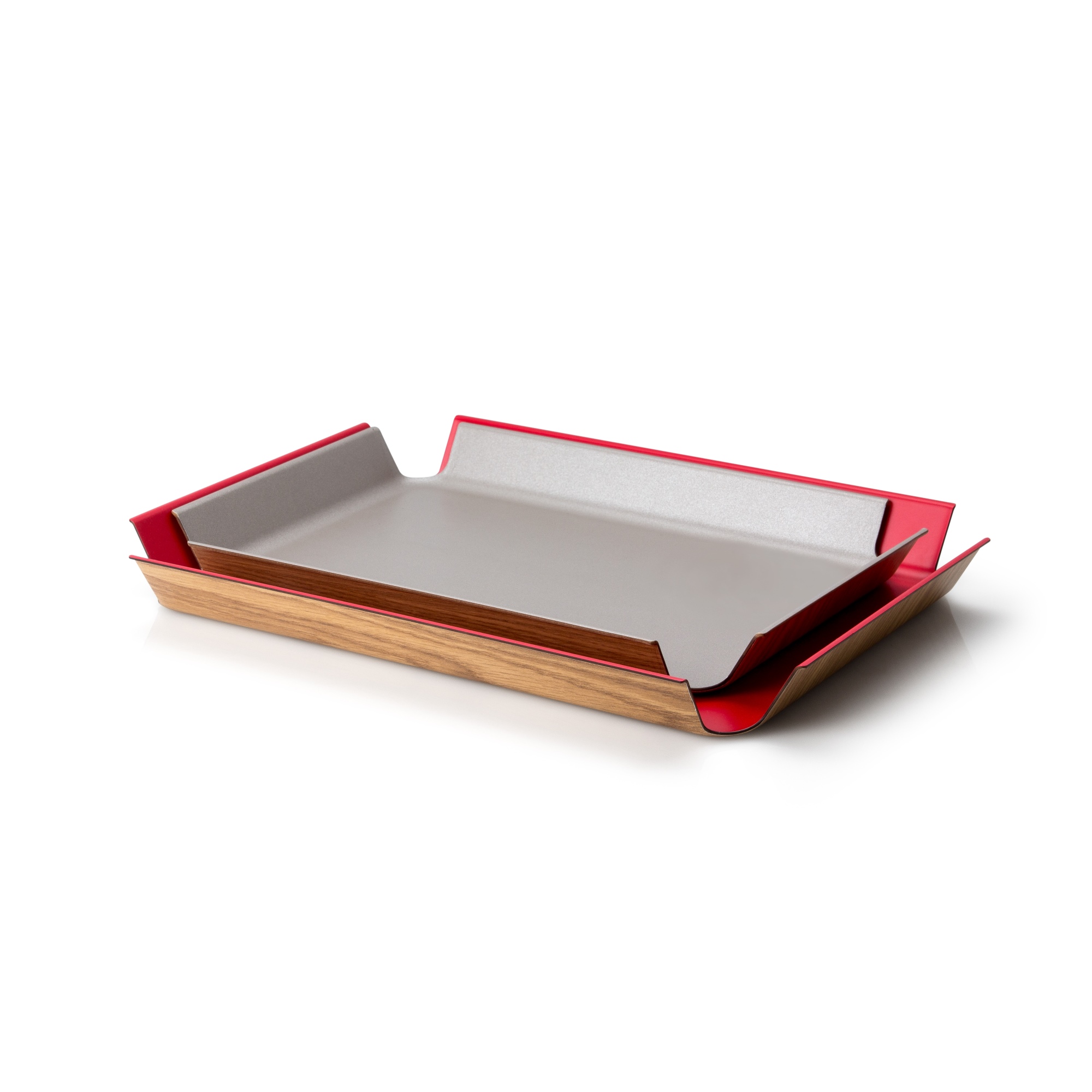 CONTINENTA non-slip tray 45 x 34 cm grey