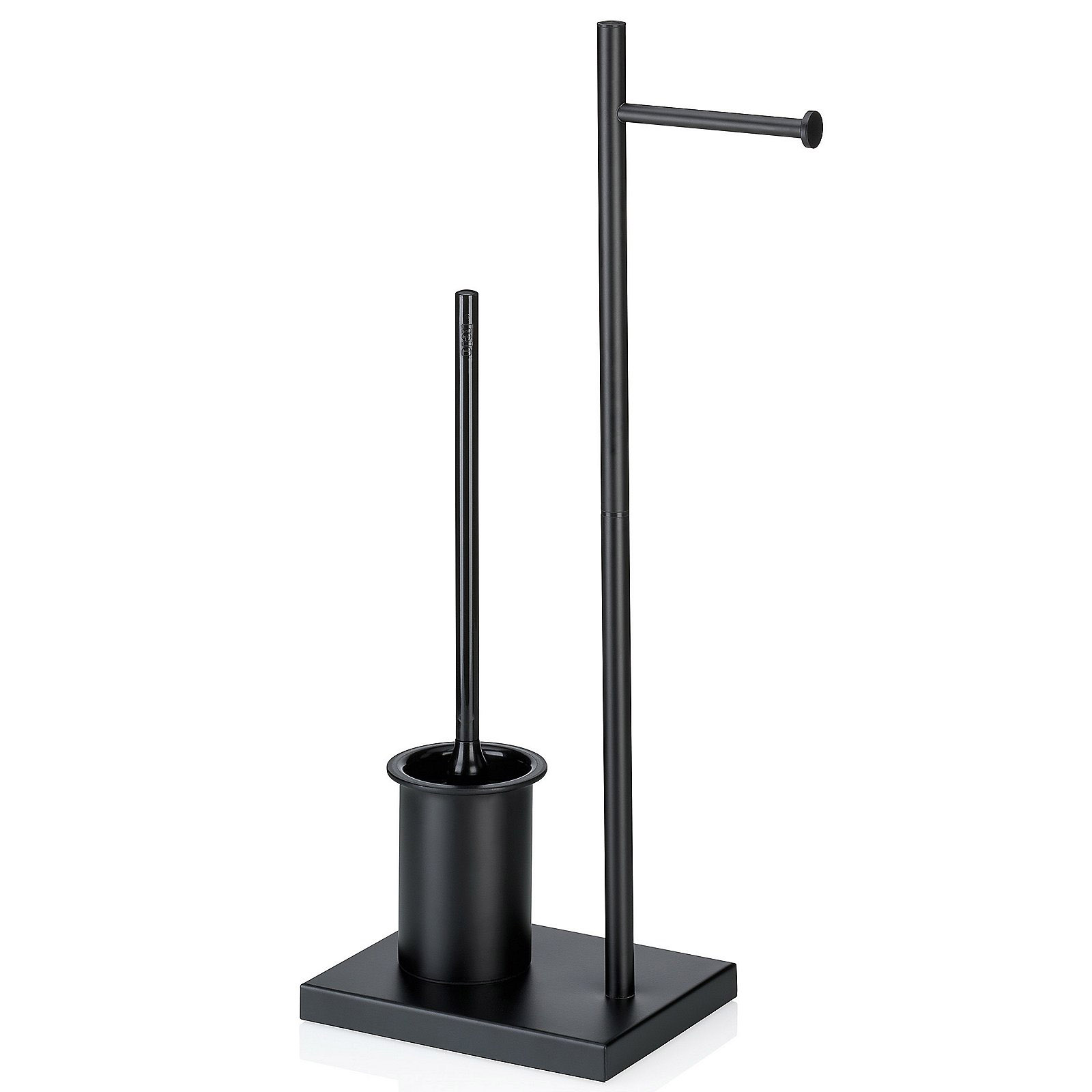 KELA Toilettengarnitur Toilettenbutler DEVIN schwarz 68 cm hoch