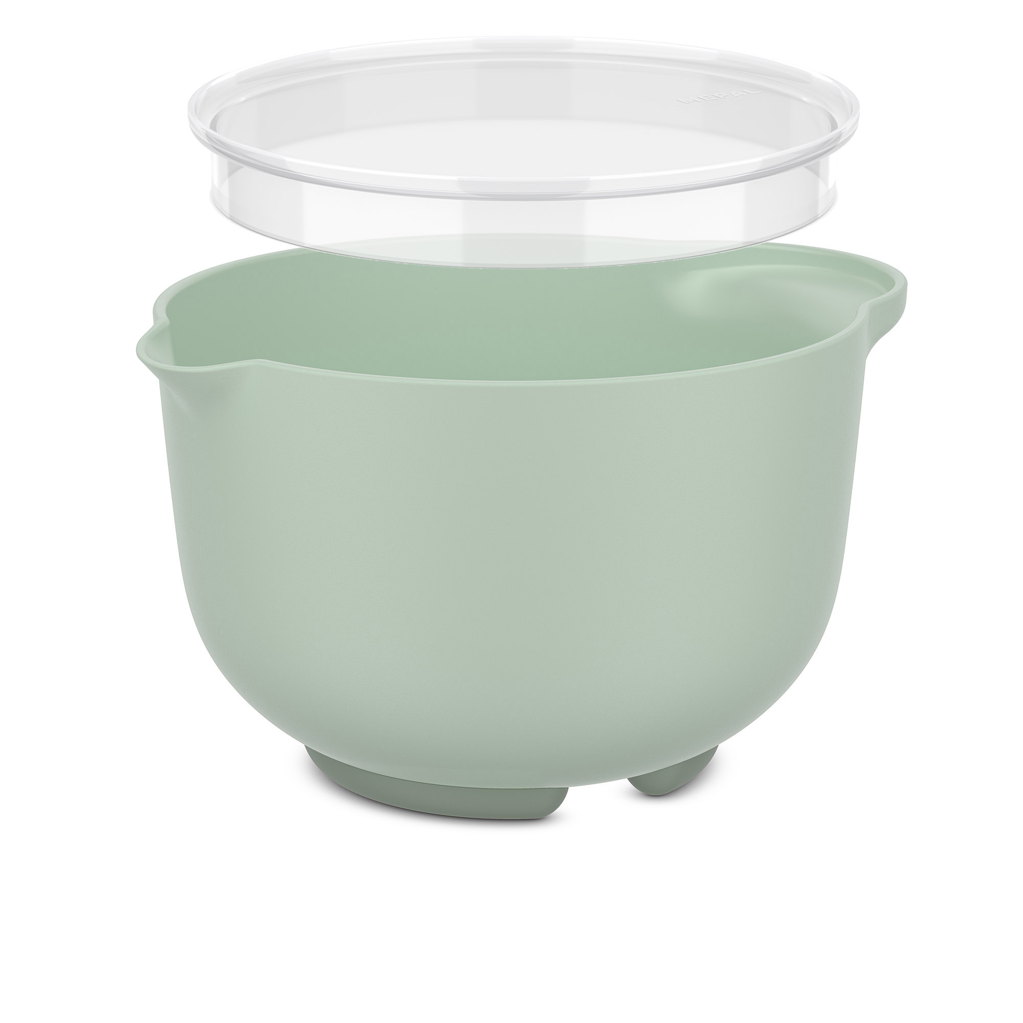 MEPAL Rührschüssel CHEF IT Teigschüssel 1,5 Liter nordic sage mit Deckel
