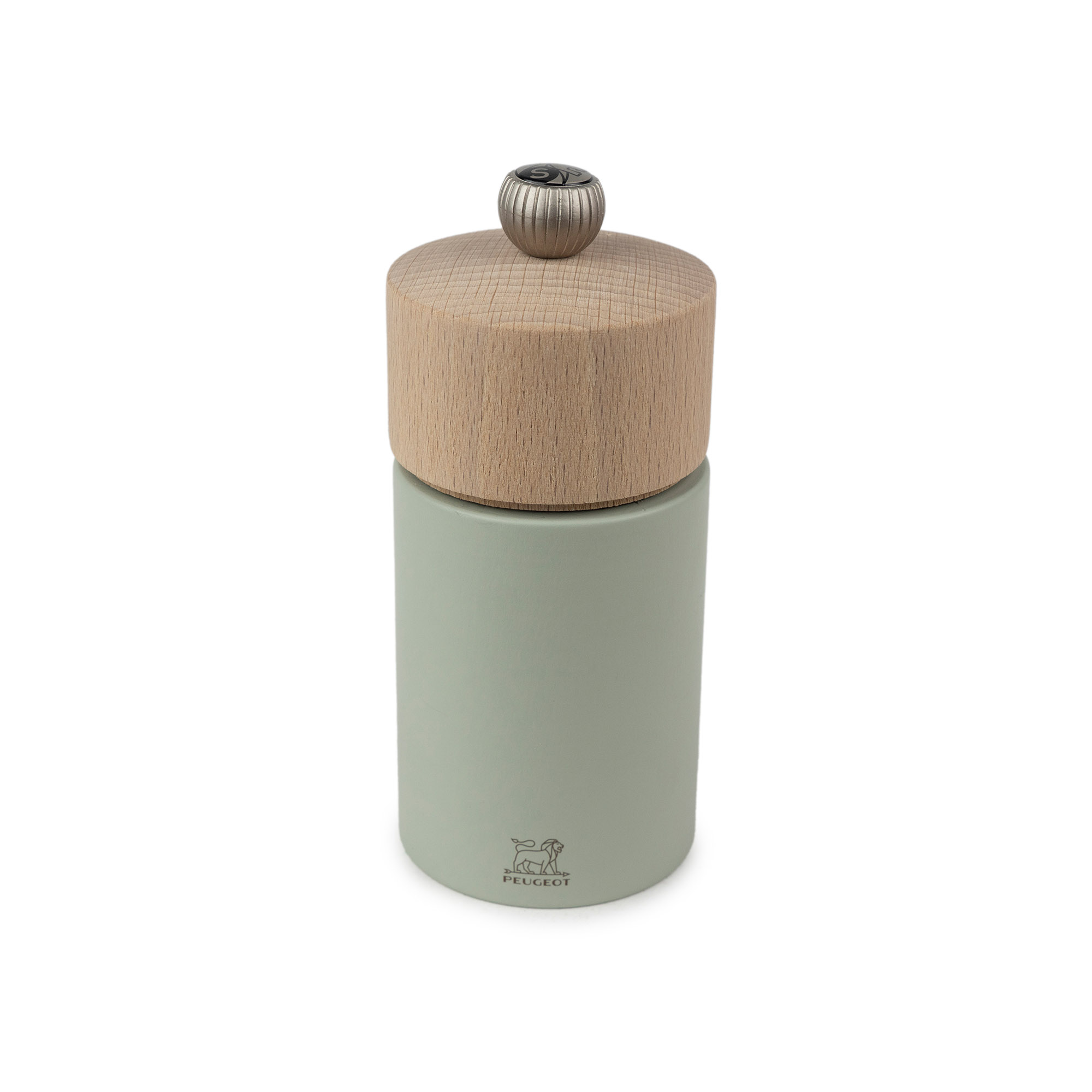 PEUGEOT Salzmühle BOREAL 12 cm Buchenholz salbeigrün mit ZIRLION-Mahlwerk