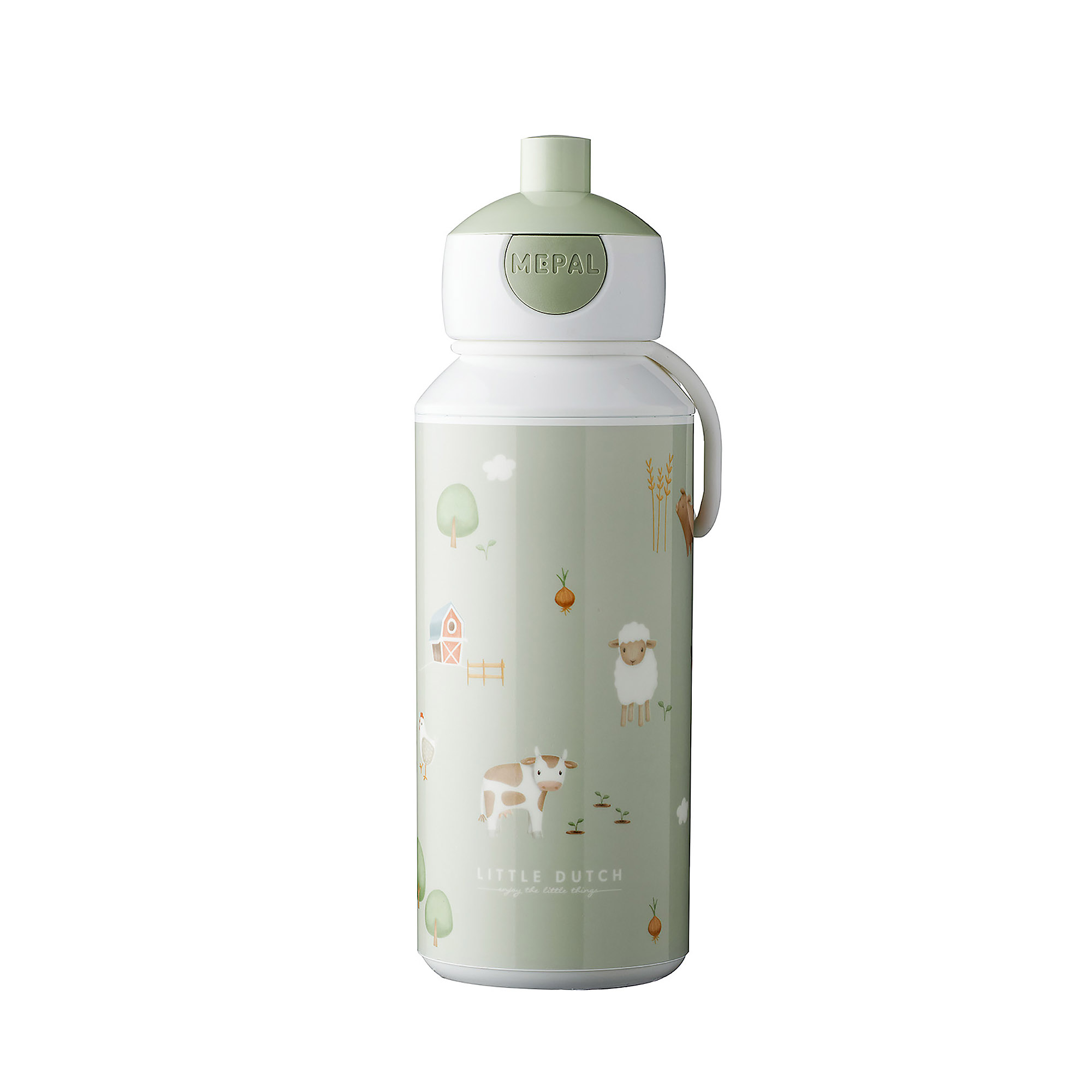 MEPAL Pop-up-Trinkflasche für Kinder CAMPUS 0,4 Liter LITTLE DUTCH Little Farm