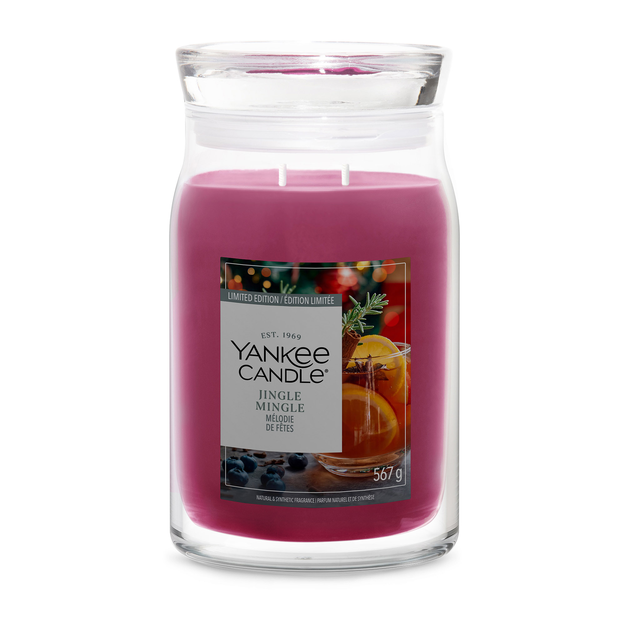 YANKEE CANDLE Große Signature Kerze JINGLE MINGLE 567 g Duftkerze