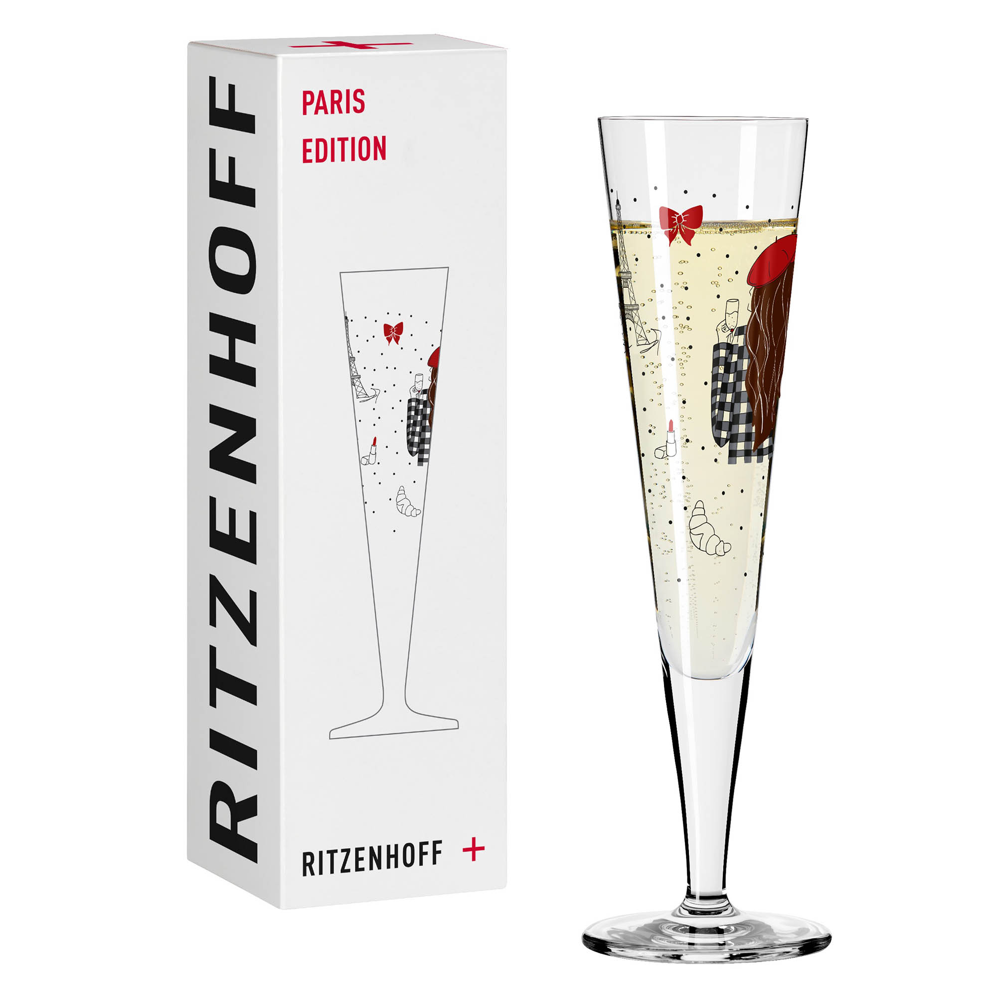 RITZENHOFF Champagne glass CHAMPUS PARIS EDITION Capacity 205 ml