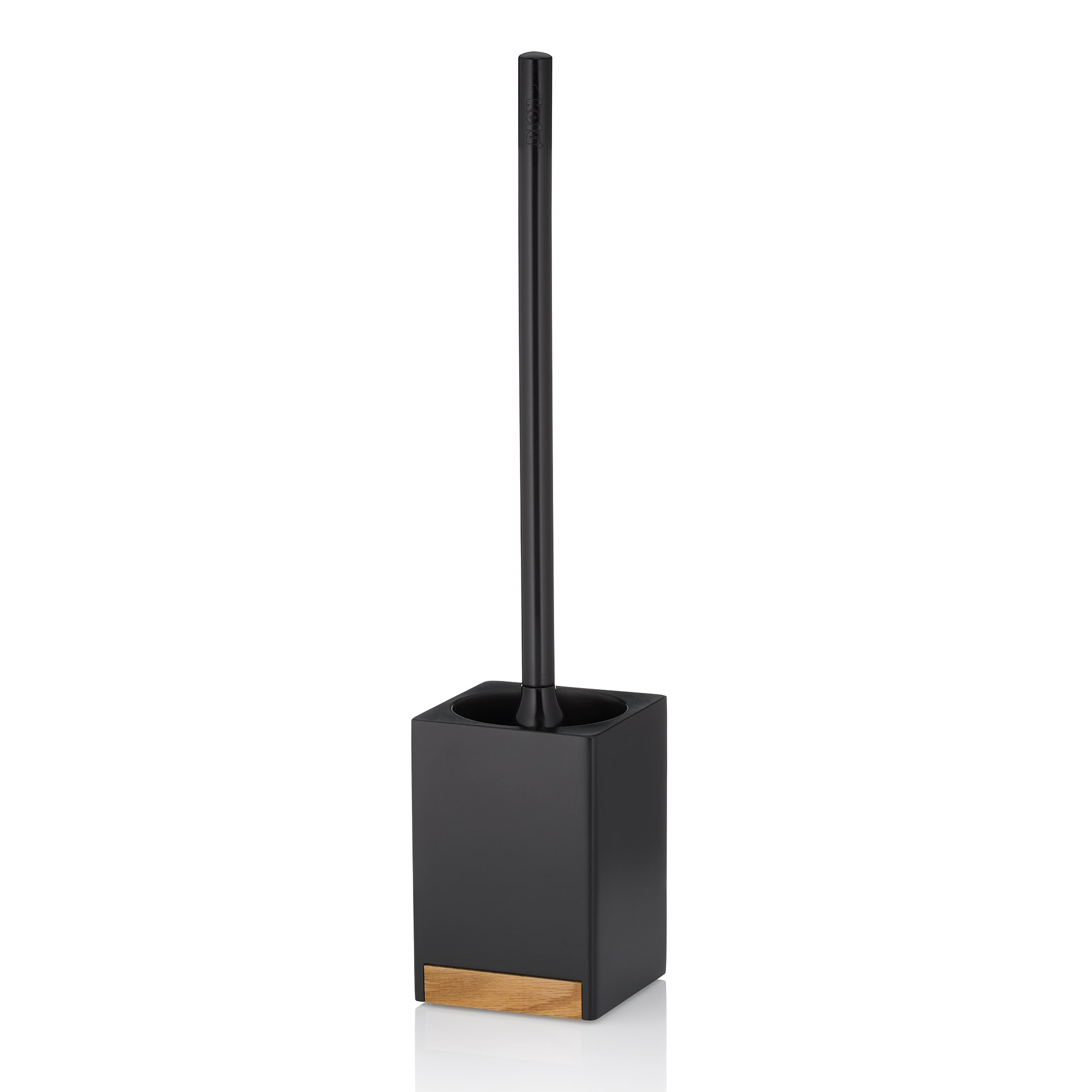KELA WC-Garnitur Toilettenbürste CUBE schwarz / Eiche