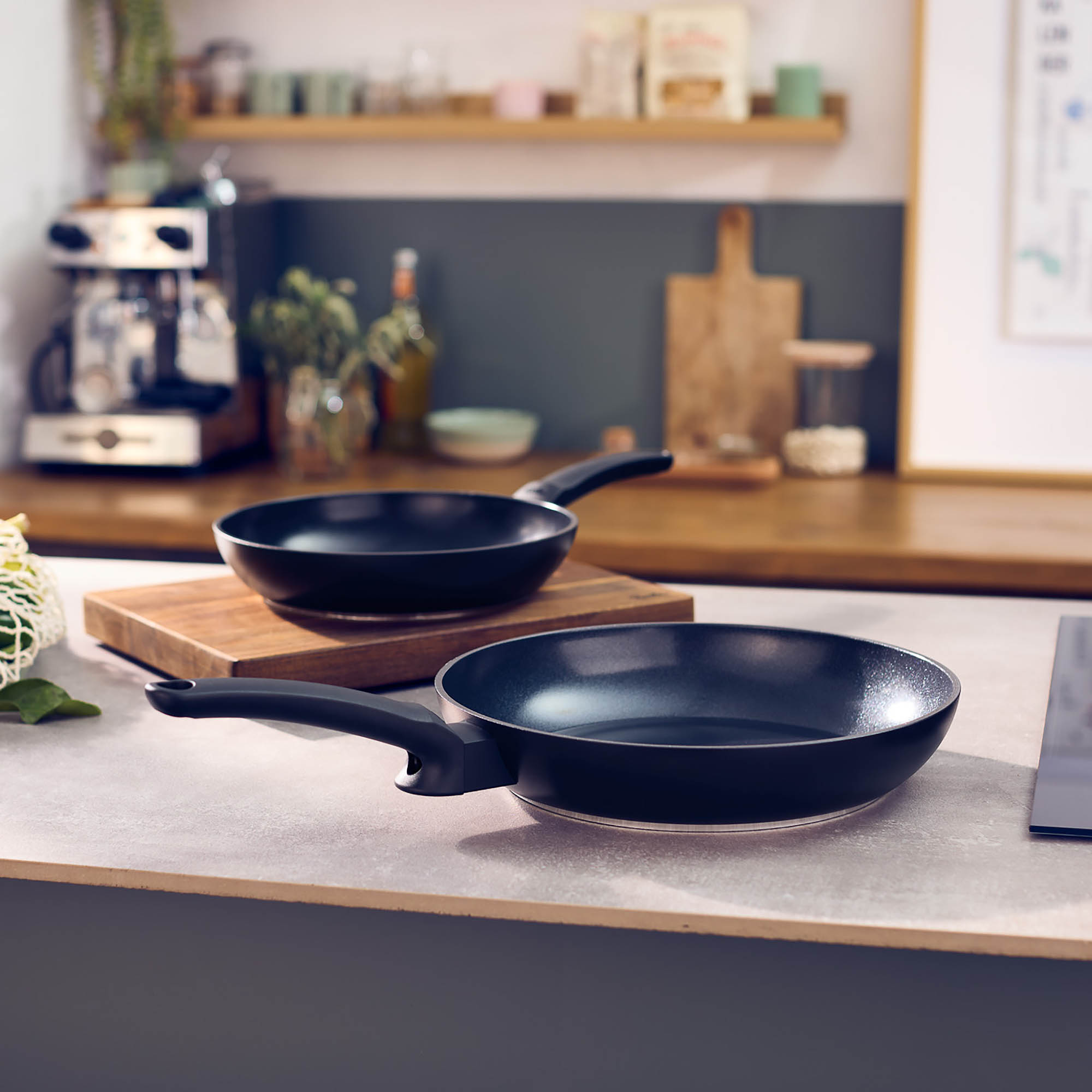 FISSLER Pfannen-Set CERATAL EVO CLASSIC schwarz 24 cm + 28 cm INDUKTION