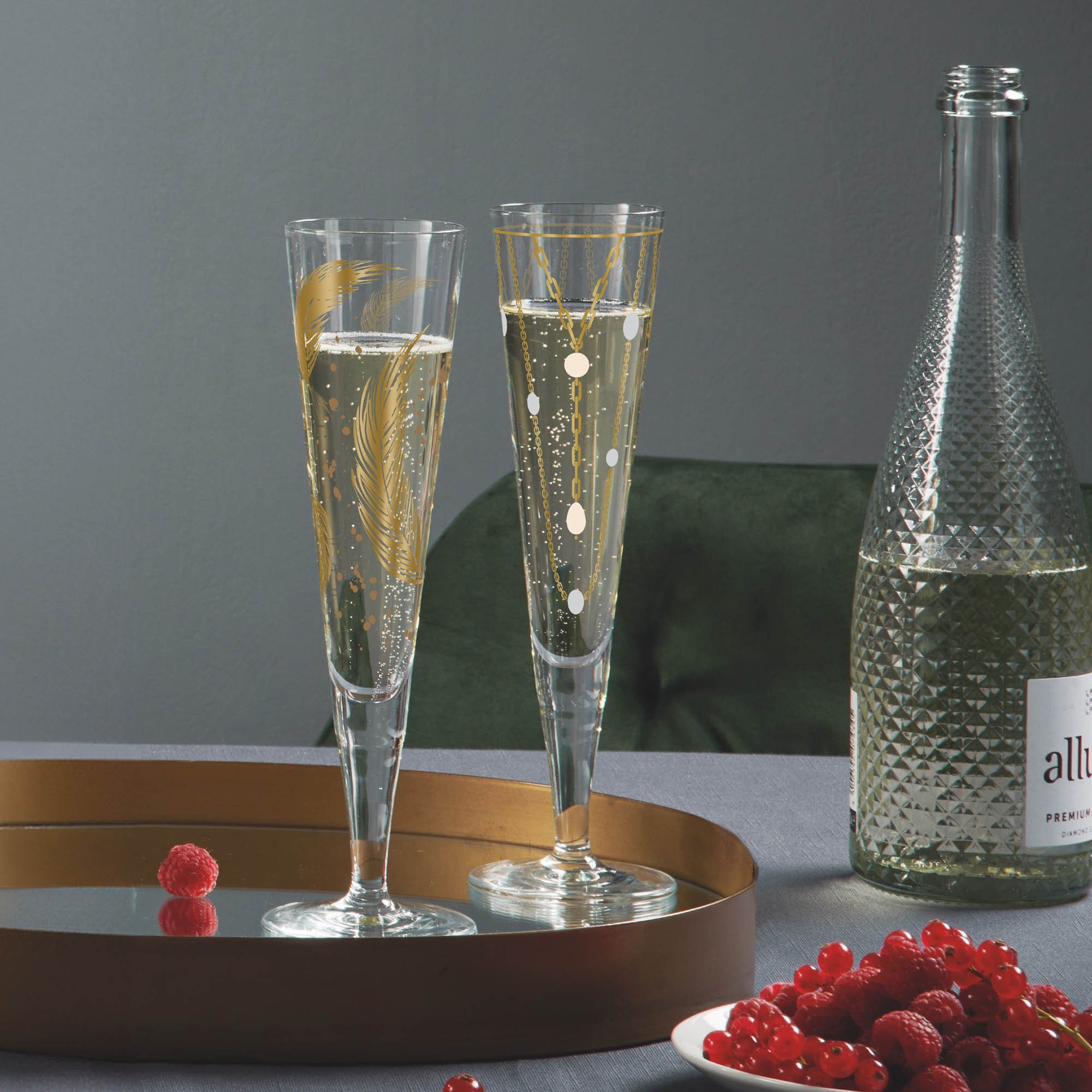 RITZENHOFF Champagne glass GOLDNACHT No 42 Contents 205 ml