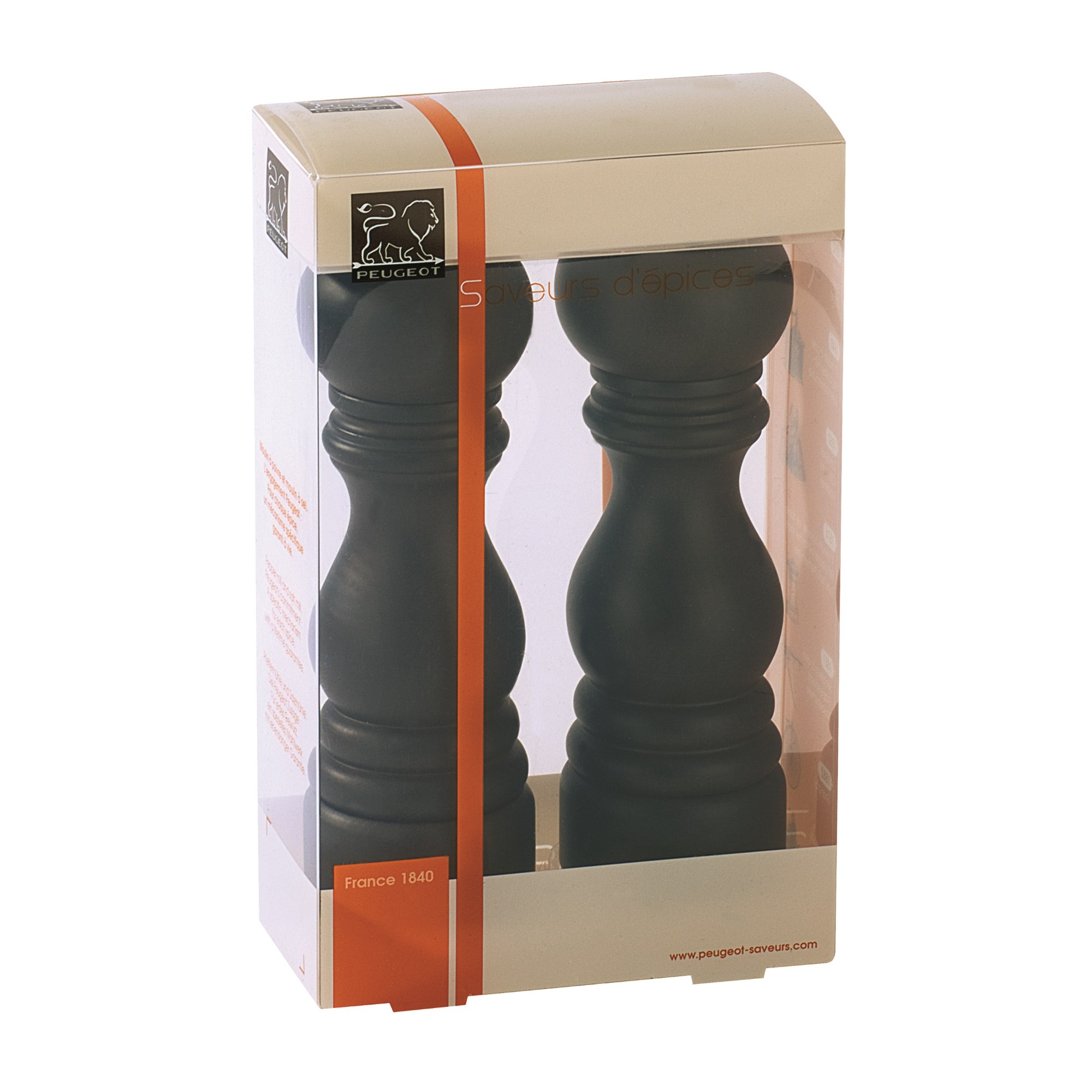 PEUGEOT Pfeffer- + Salzmühle PARIS Duo Set 18 cm U'Select Z schokobraun