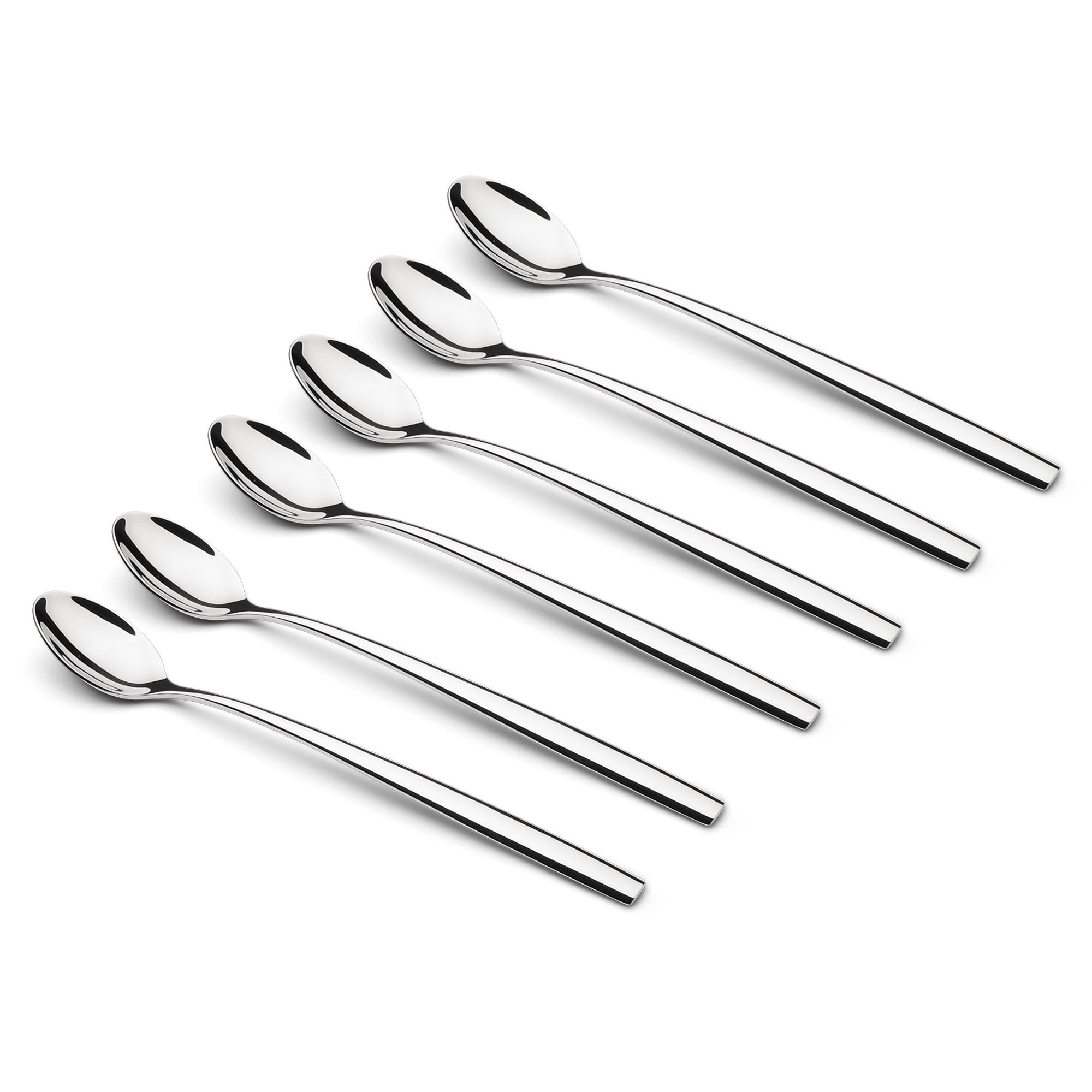 WEIS Besteck PURO Set mit 6 Latte-Macchiato-Löffeln Edelstahl poliert