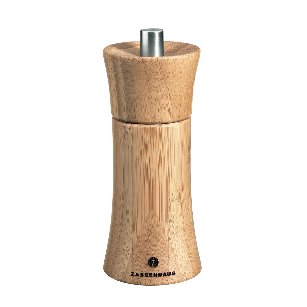 ZASSENHAUS Serie Frankfurt Salzmühle 14 cm Bambus natur