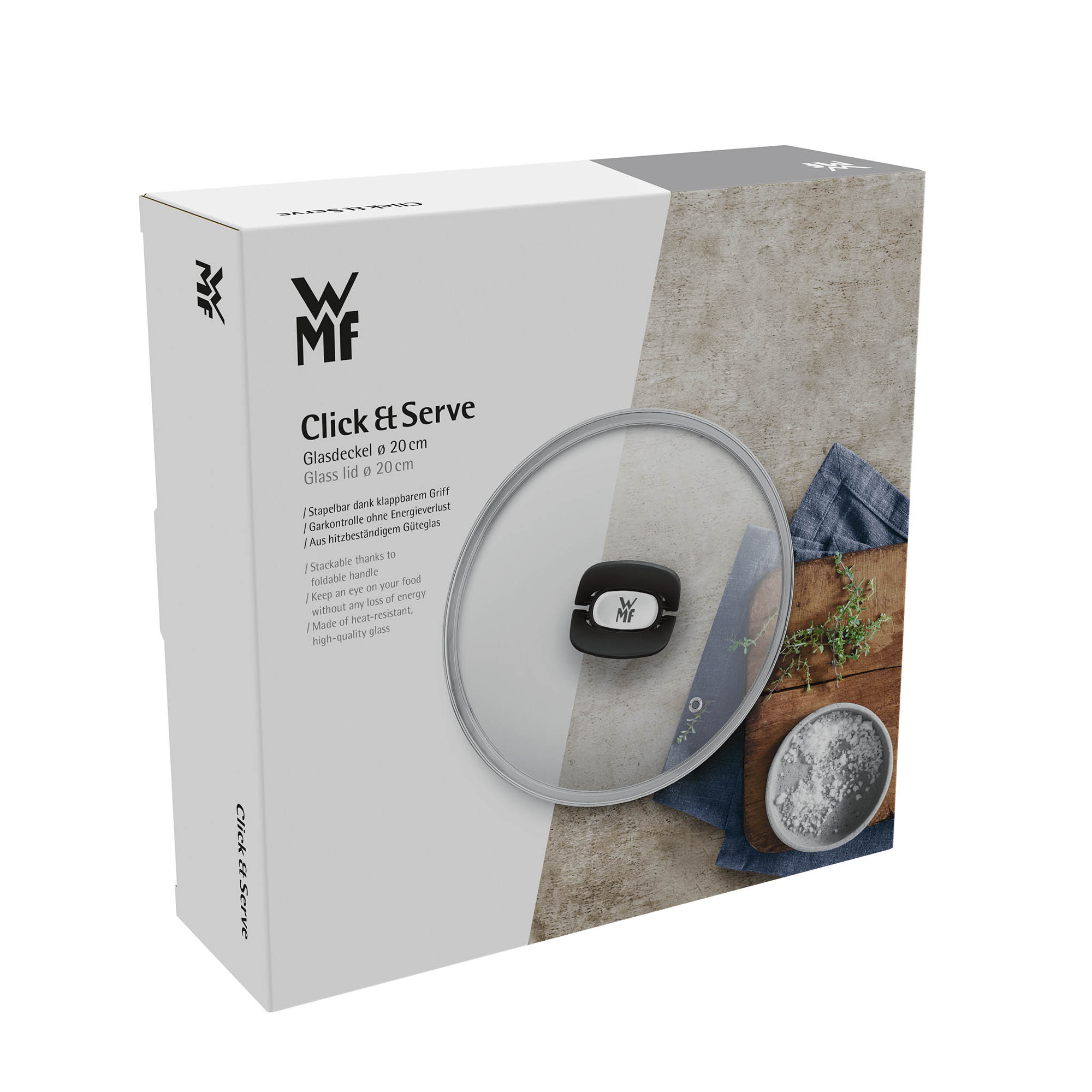 WMF Glasdeckel 20 cm für Kochgeschirr-System CLICK & SERVE