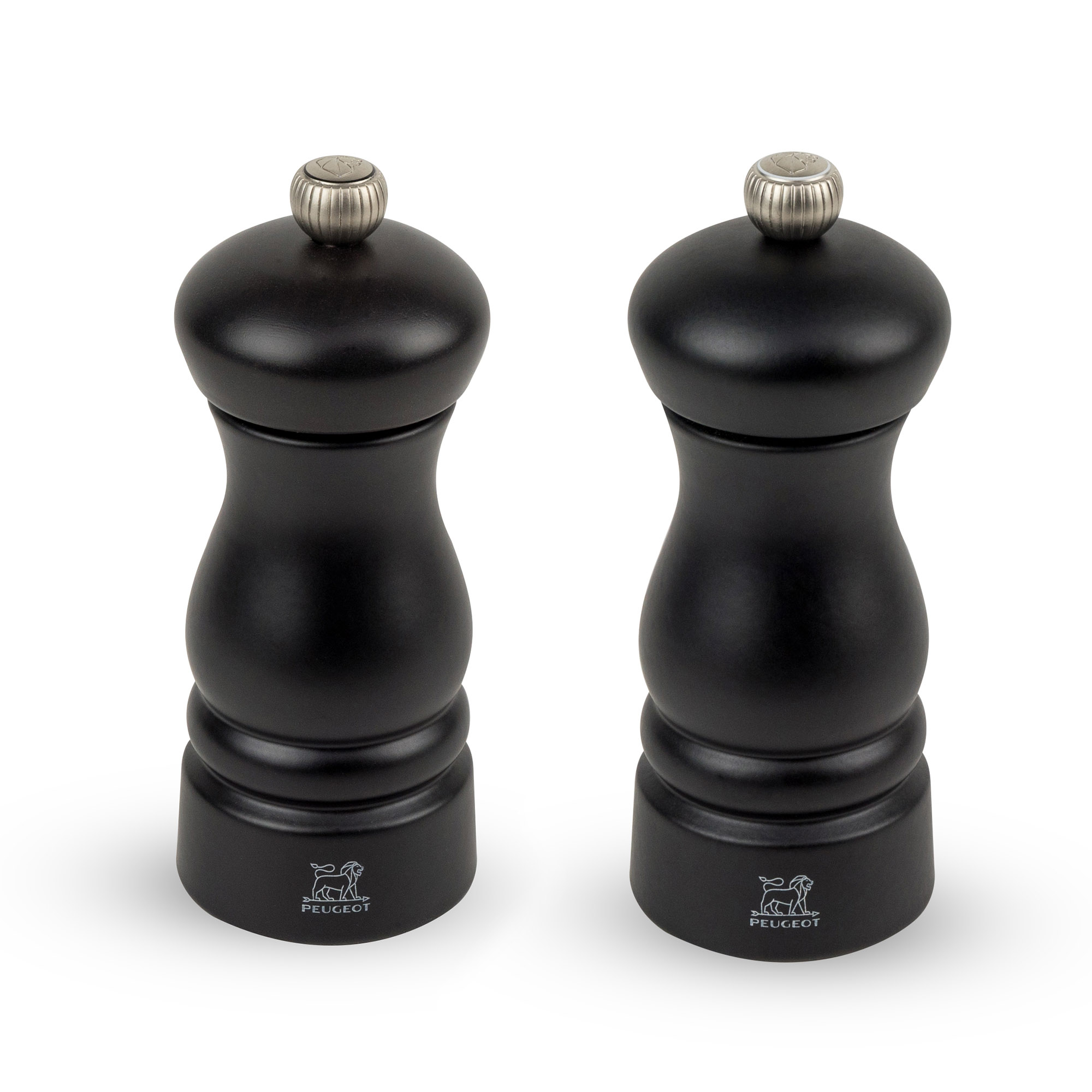 PEUGEOT 2er-Set CLERMONT Salz- und Pfeffermühle 13 cm matt schwarz