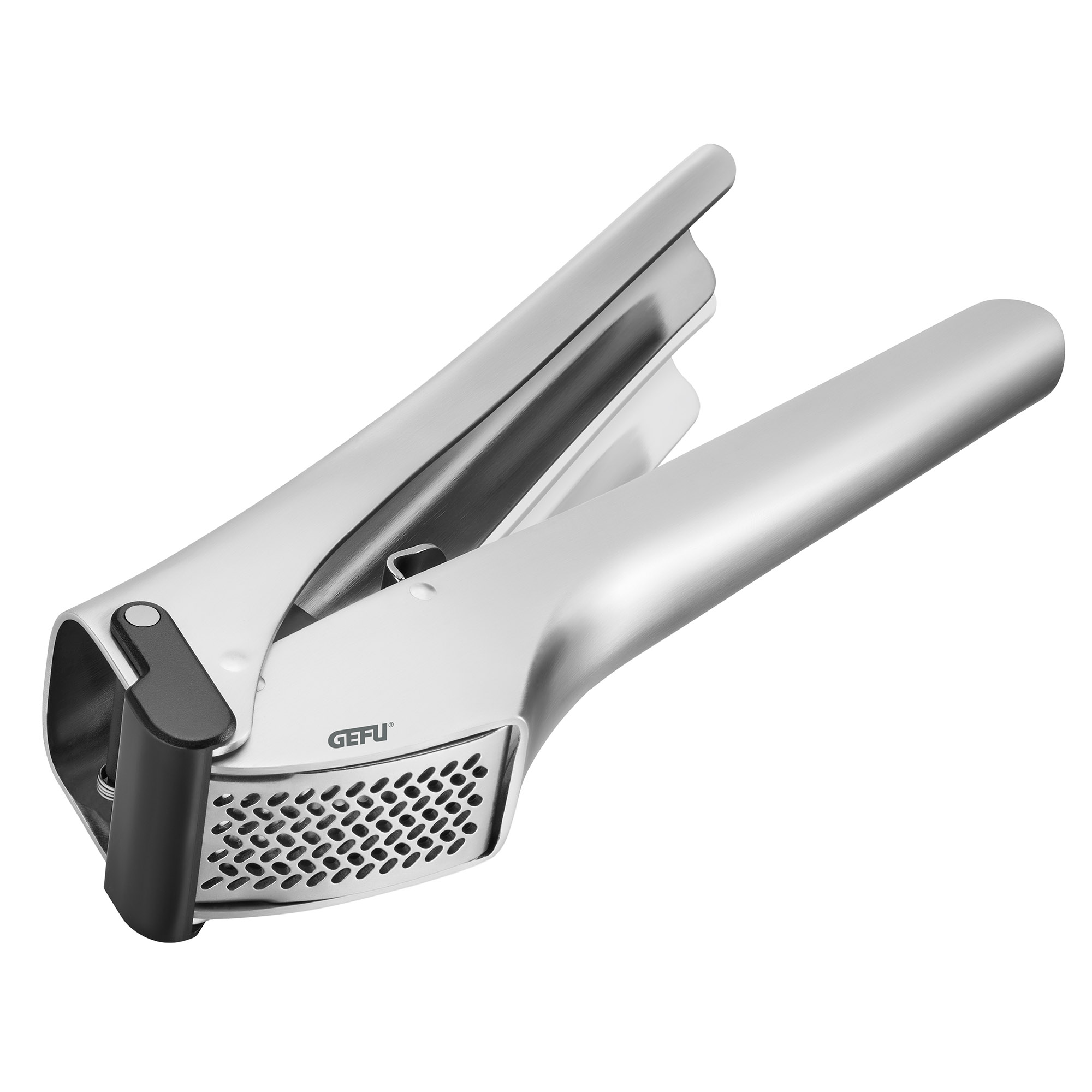 GEFU Knoblauchpresse GARLICO Edelstahl mit integriertem Abstreifer