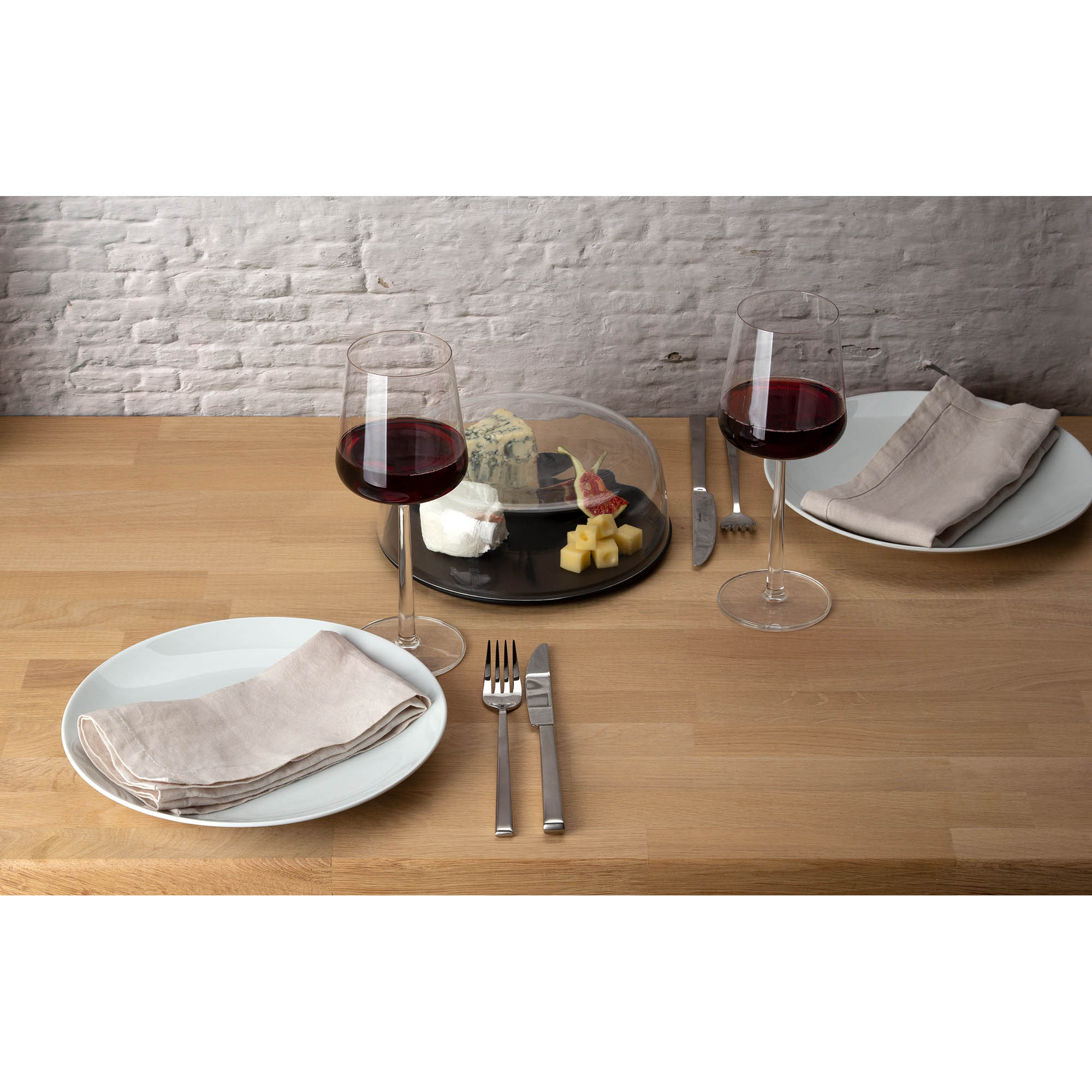 CONTINENTA 22 cm cheese dome made from DURACORE and glass salad bowl