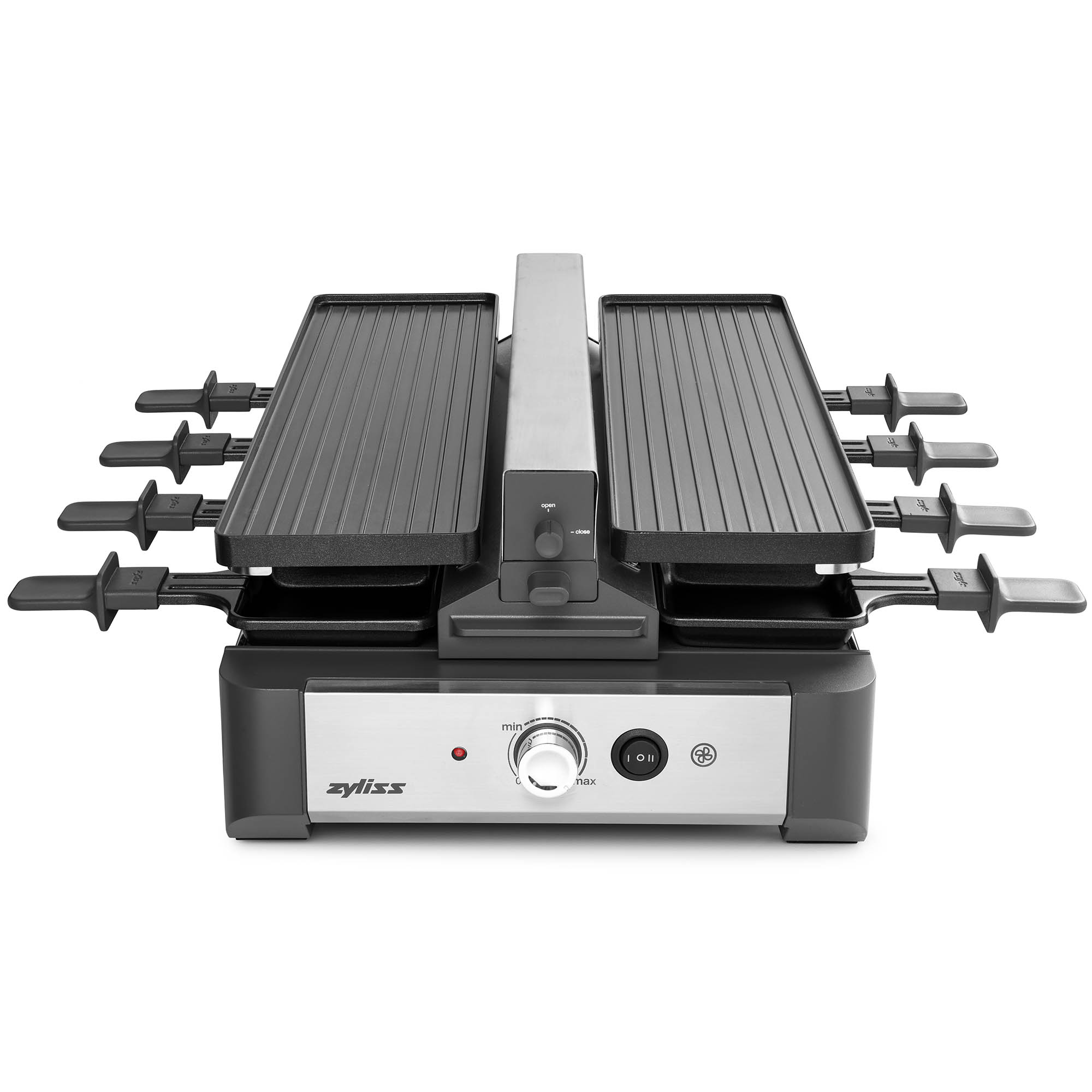 ZYLISS Raclette-Grill VENTI für 8 Personen mit 2 Grillplatten und Abluftabzug