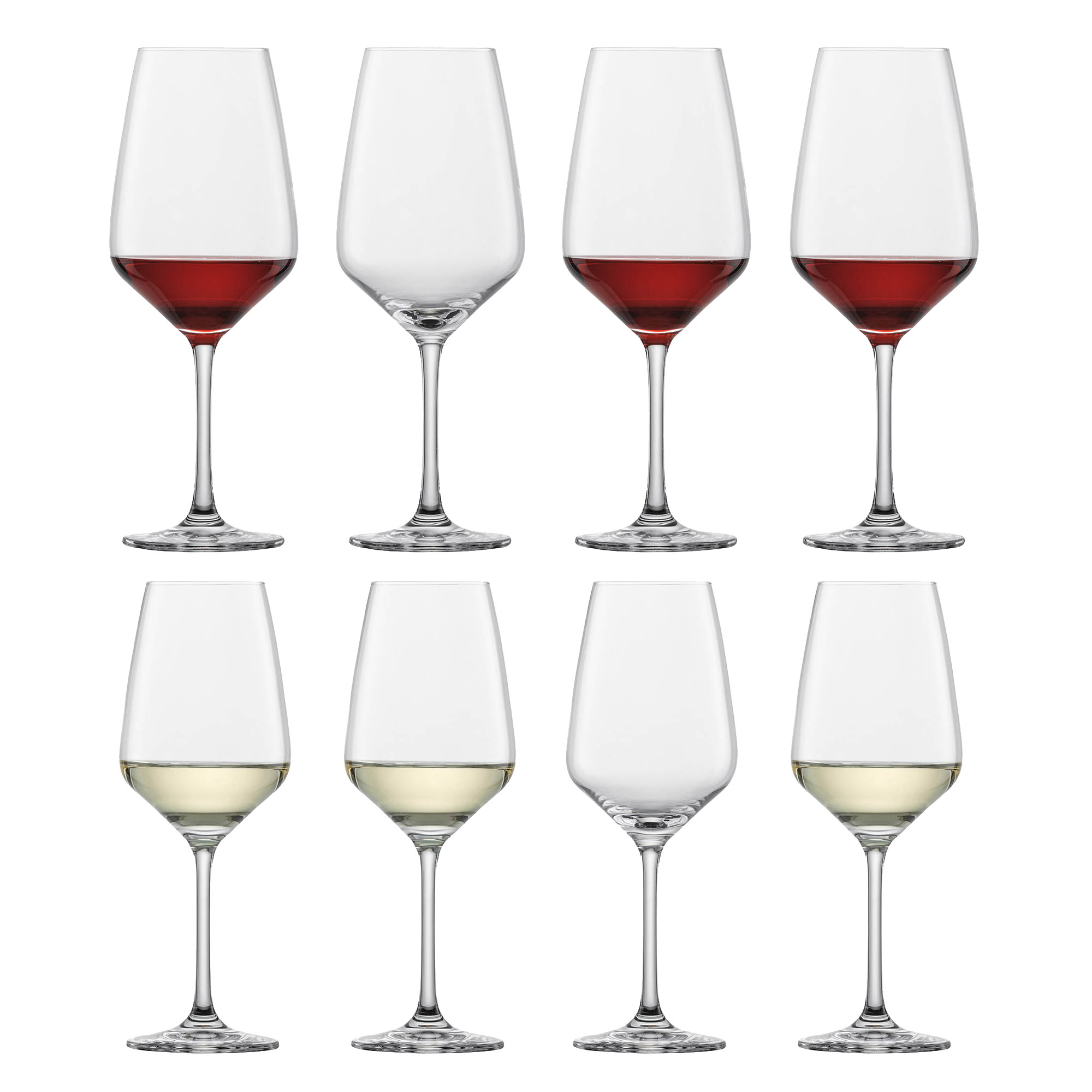 SCHOTT ZWIESEL Serie TULIP Gläserset 8-teilig 4 x Rotweinglas 4 x Weißweinglas