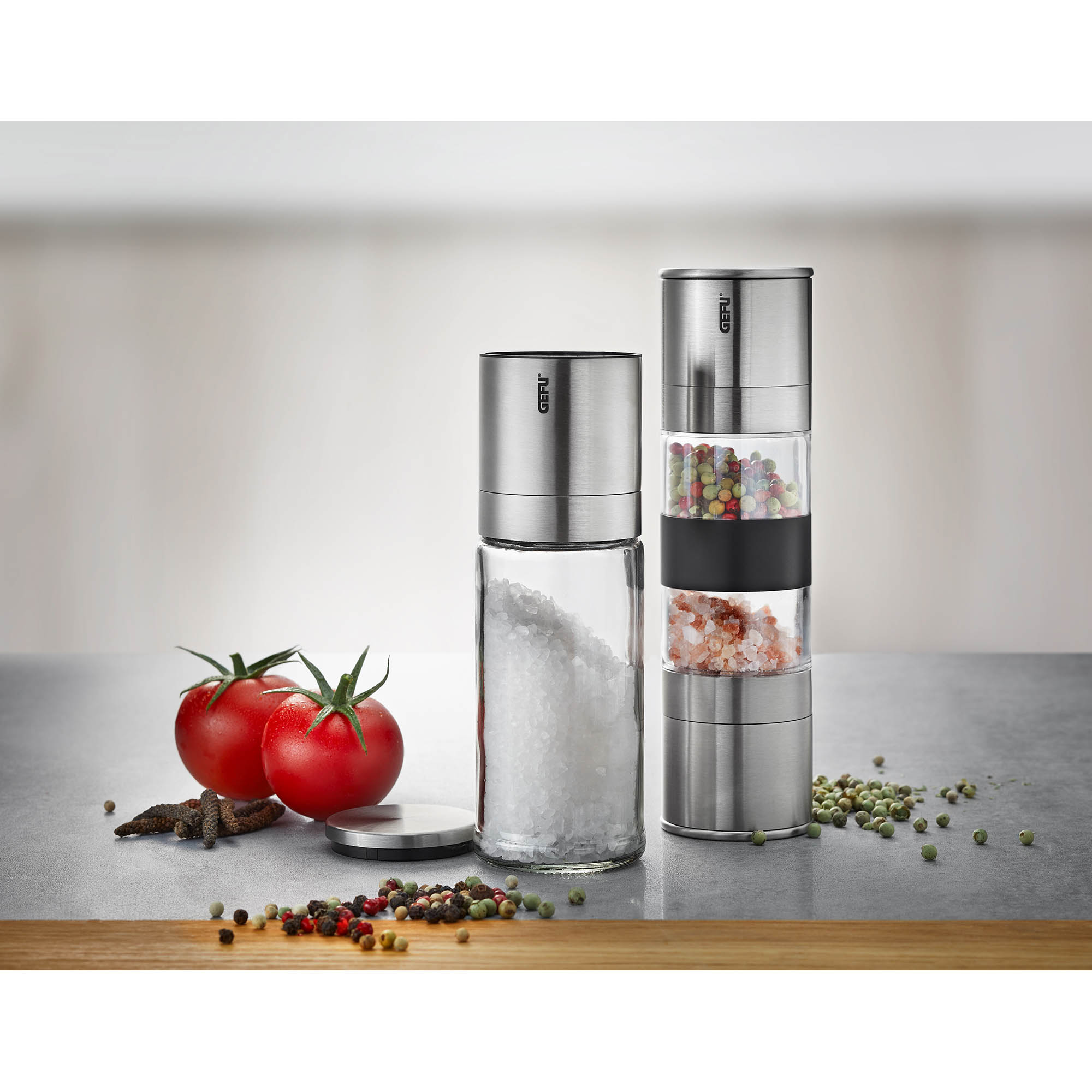 GEFU Doppelmühle Salzmühle Pfeffermühle LAMOLA 18,8 cm