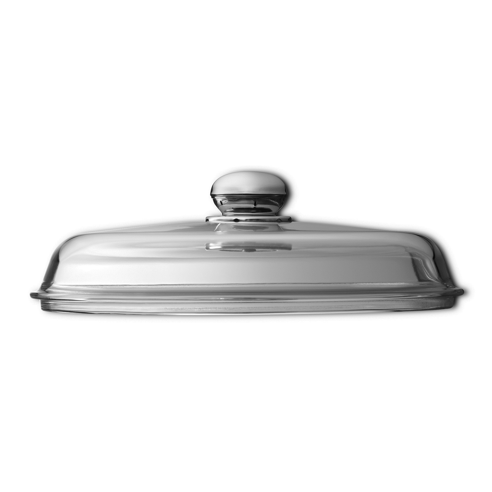 SILIT Glasdeckel für Pfannen 28 cm mit Metallknauf