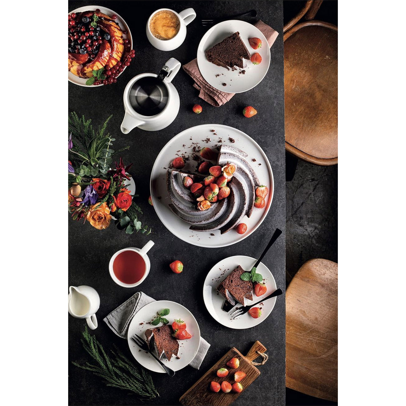 MAXWELL & WILLIAMS Teekanne mit Edelstahl-Teesieb WHITE BASICS 1,2 Liter weiß