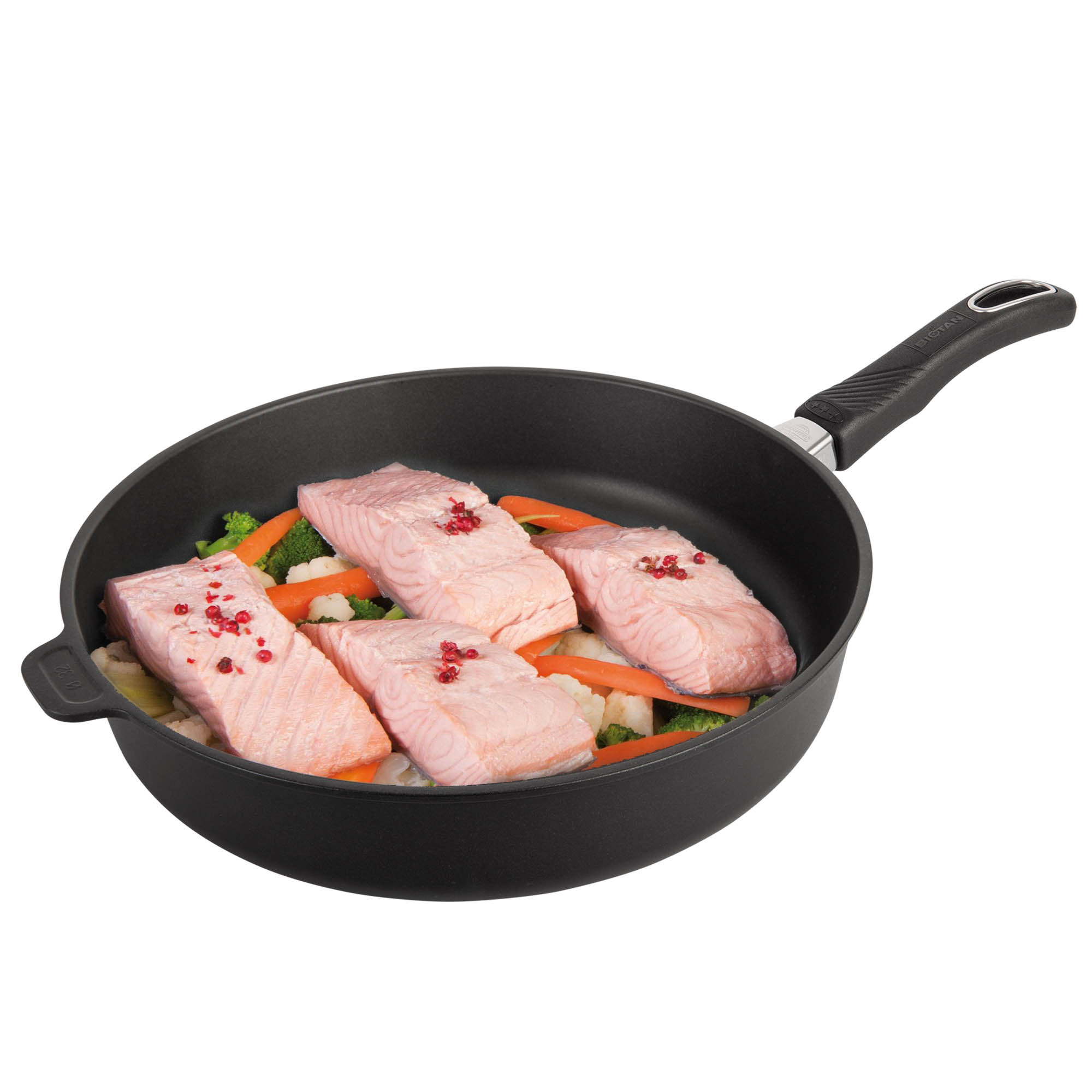 GASTROLUX Guss-Bratpfanne BIOTAN PLUS 32 cm Höhe 7,5 cm