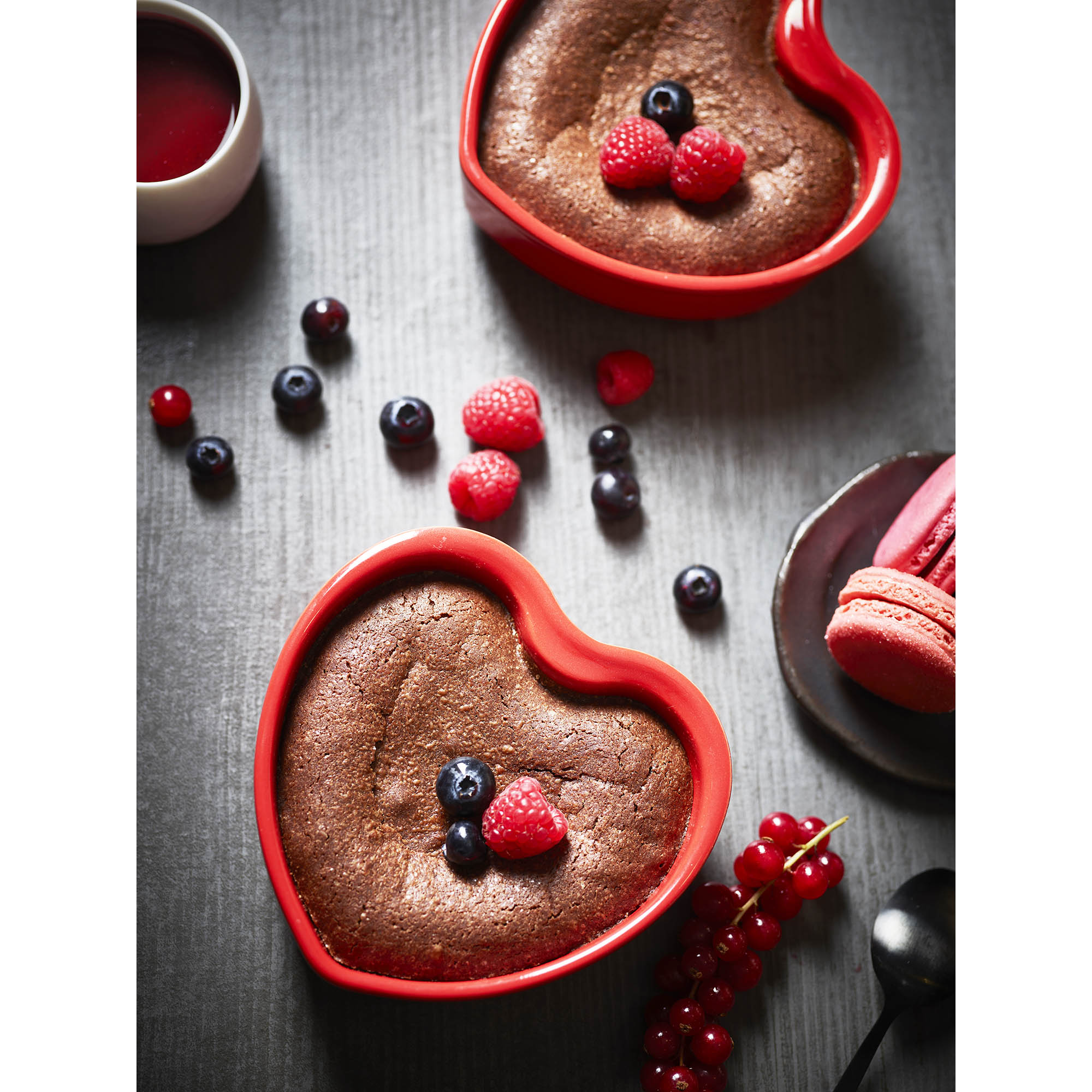 PEUGEOT Baking dish heart-shaped FOR YOU 13.5 cm red 2 pieces in a set