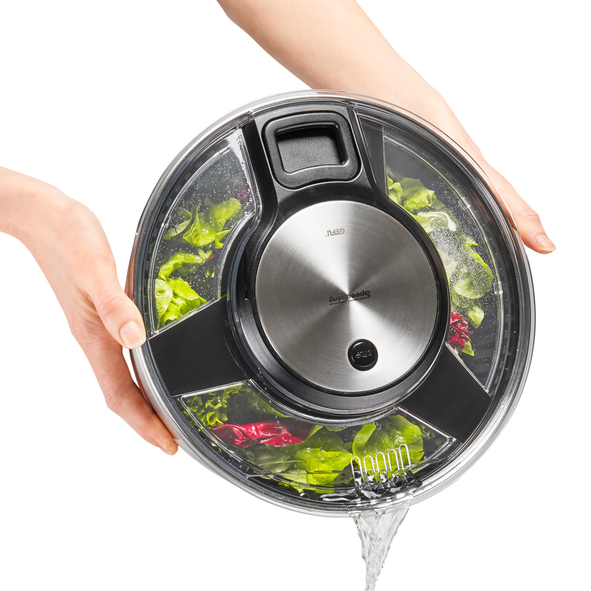 GEFU Salatschleuder SPEED WING Edelstahl 5 Liter