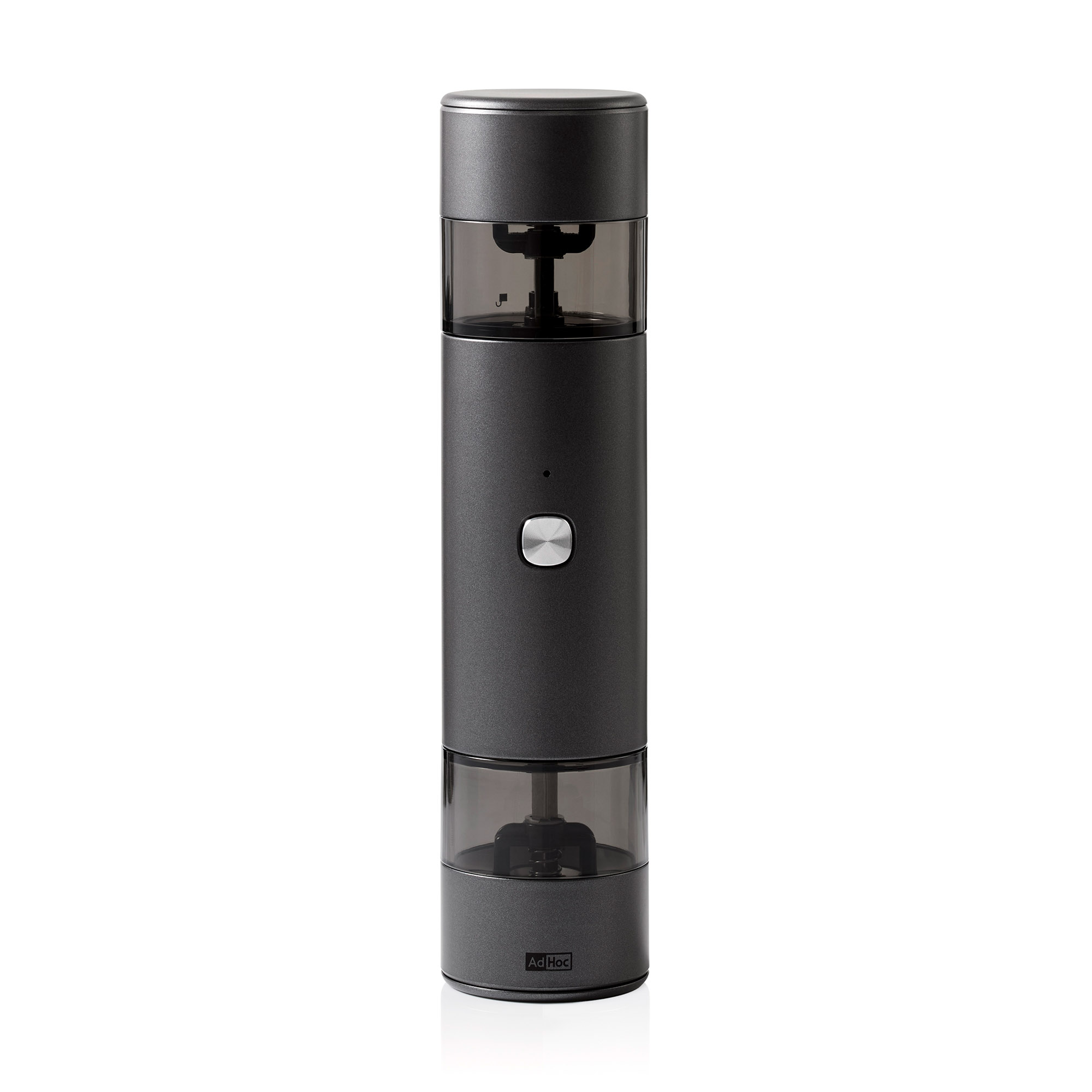 AdHoc Elektrische Pfeffer- / Salz-Doppelmühle i.MILL DUO 23,5 cm Edelstahl schwarz