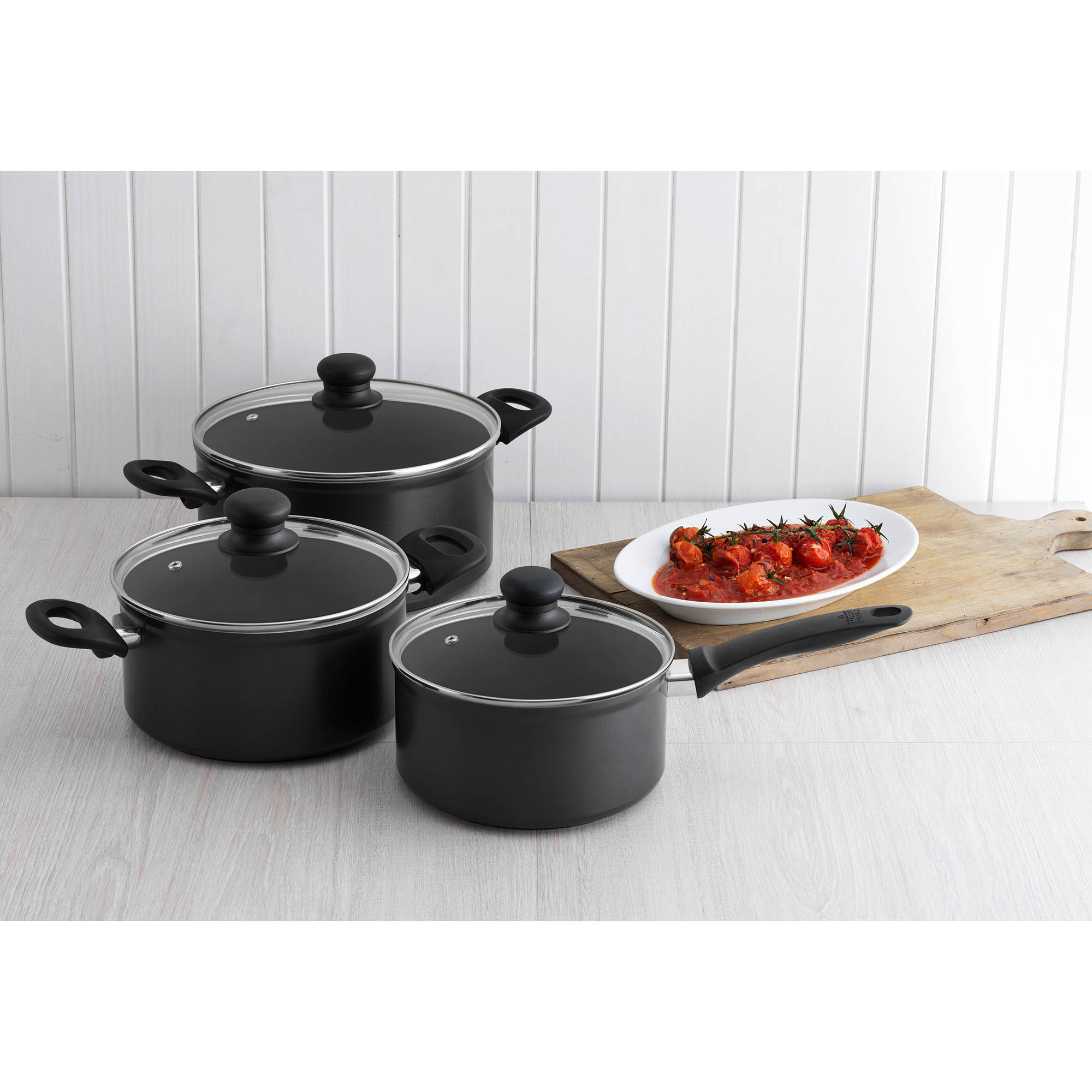 KUHN RIKON Topf-Set 3-teilig EASY INDUCTION antihaft-beschichtet