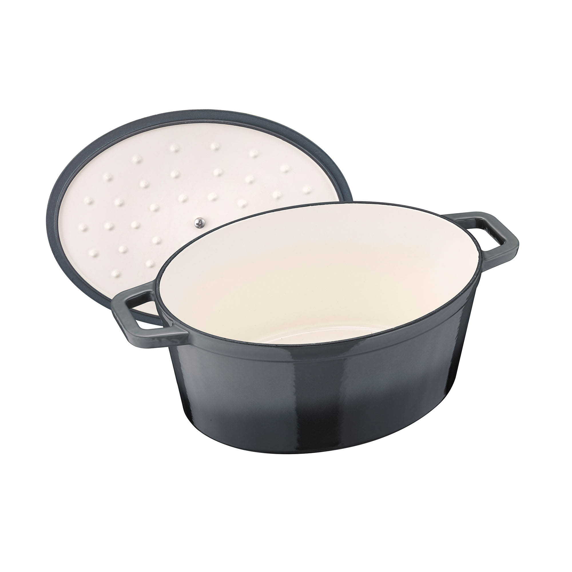 BERNDES casserole B.IRON cast iron oval 31 x 24 cm 6 litres black INDUCTION