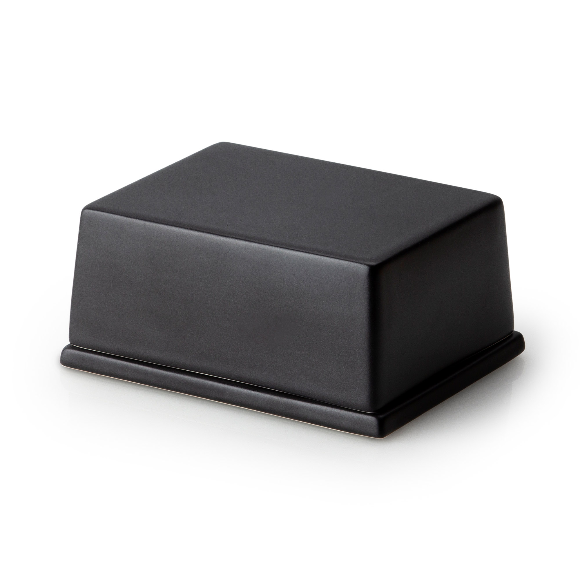 CONTINENTA  Butterdose Keramik schwarz für 250 g Stücke