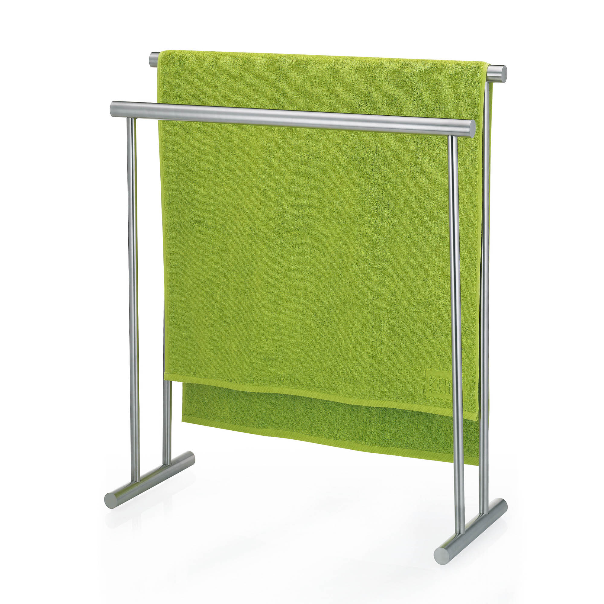 KELA Handtuchhalter Handtuchständer PRIAMO Edelstahl mattiert 85 cm hoch