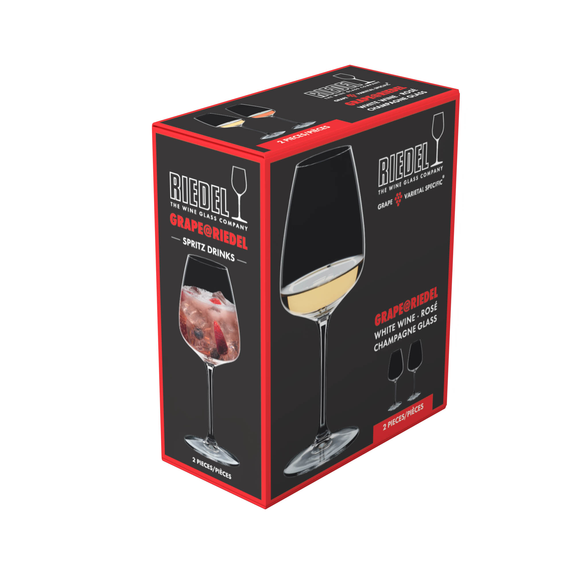 RIEDEL Serie GRAPE@RIEDEL Weißweinglas Sektglas Sprizz-Glas 2er-Set 550 ml