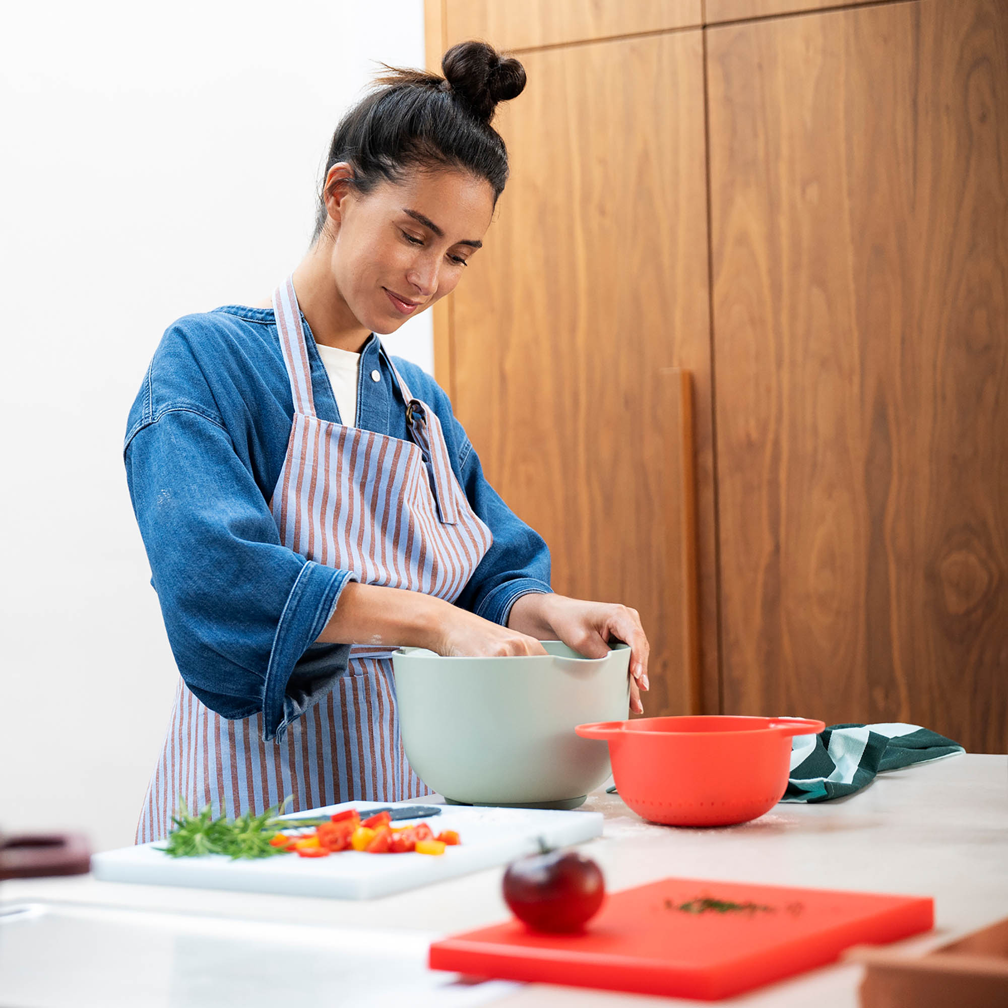 MEPAL CHEF IT mixing bowl, 4.0 litres, coral (red)