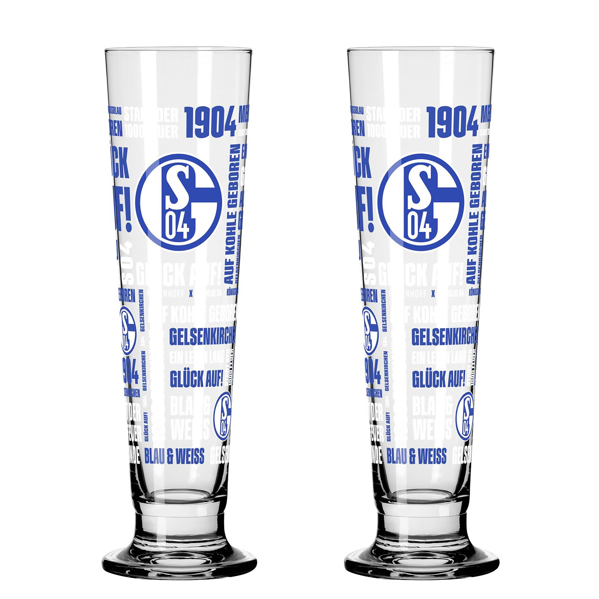 RITZENHOFF Bierglas FC SCHALKE 04 Set mit 2 Stück à 398 ml