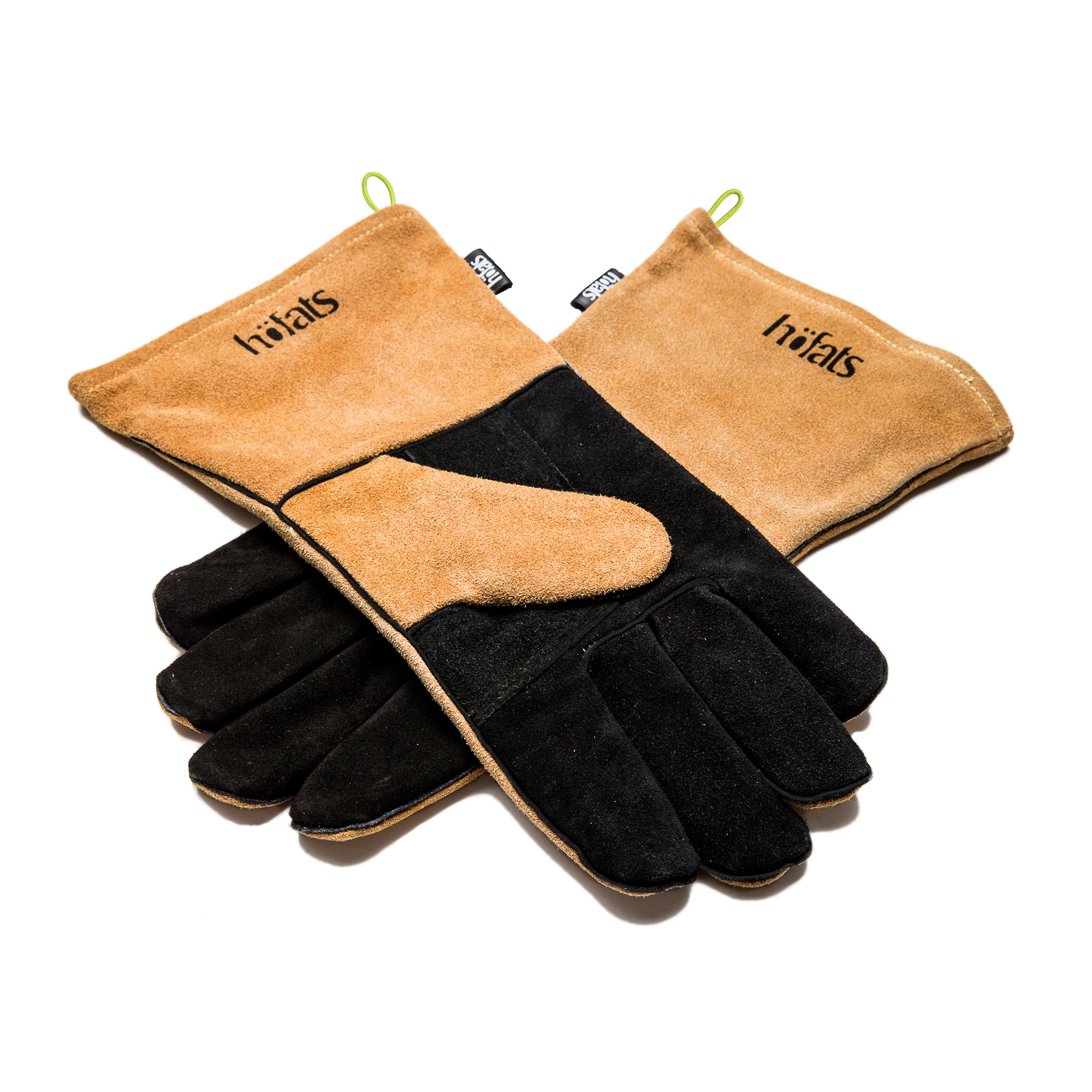 HÖFATS Feuerhandschuhe Grillhandschuhe Kaminhandschuhe hochwertiges Naturleder
