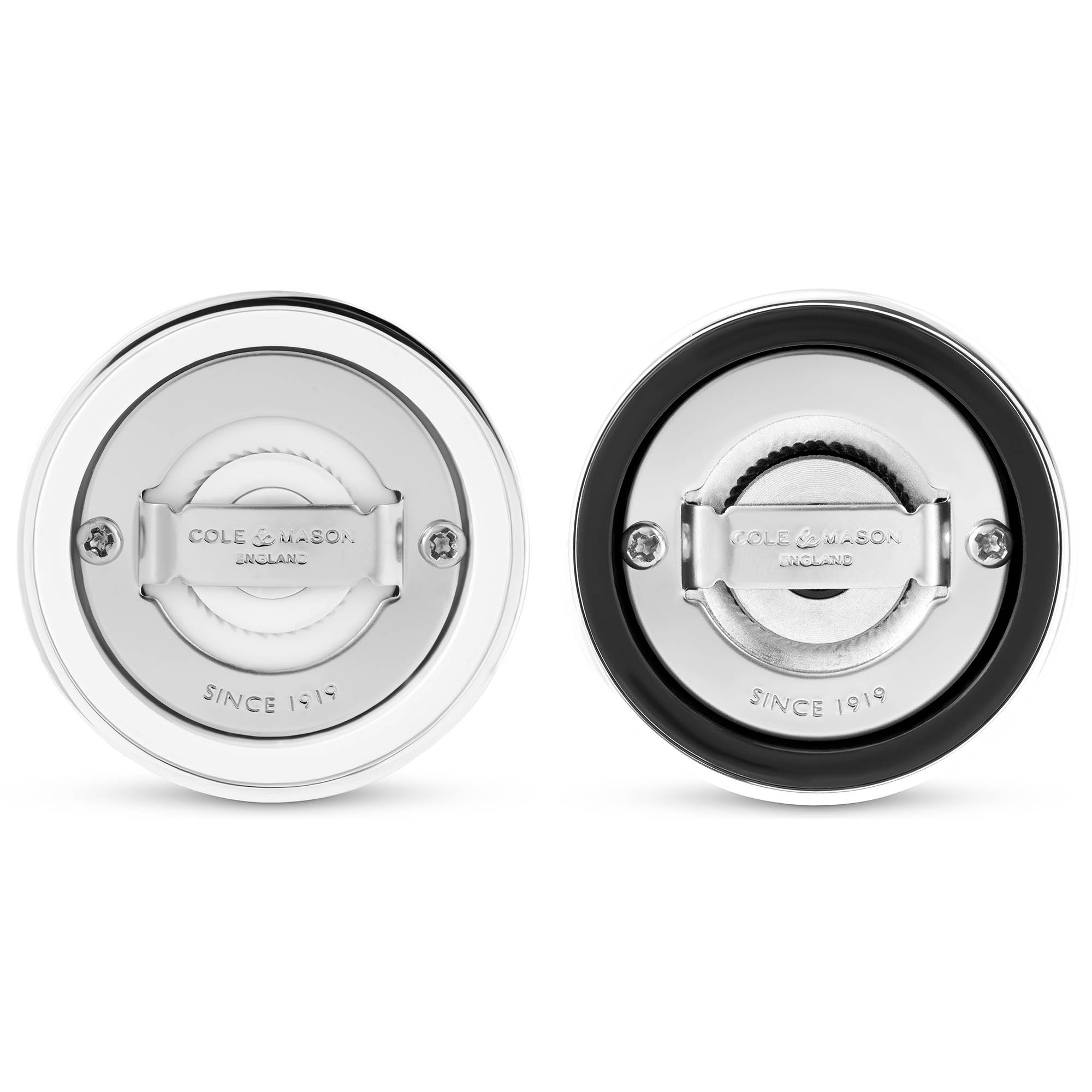 COLE & MASON gift set salt mill and pepper mill HOXTON 10.4 cm silver-plated