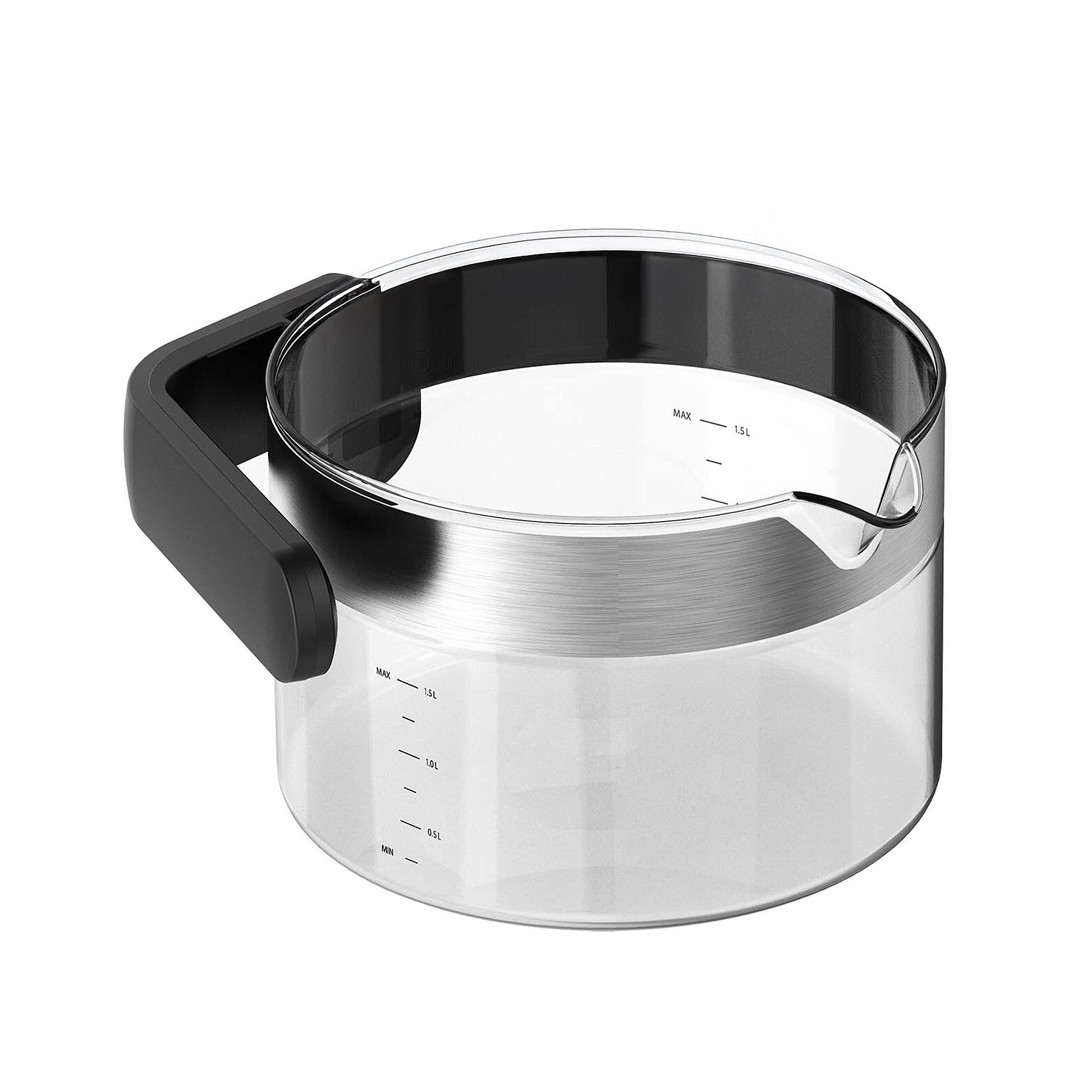 KEZZEL Ersatz-Glasbehälter mit Griff Wasserkessel KEZZEL 1,5 Liter Ersatzglas