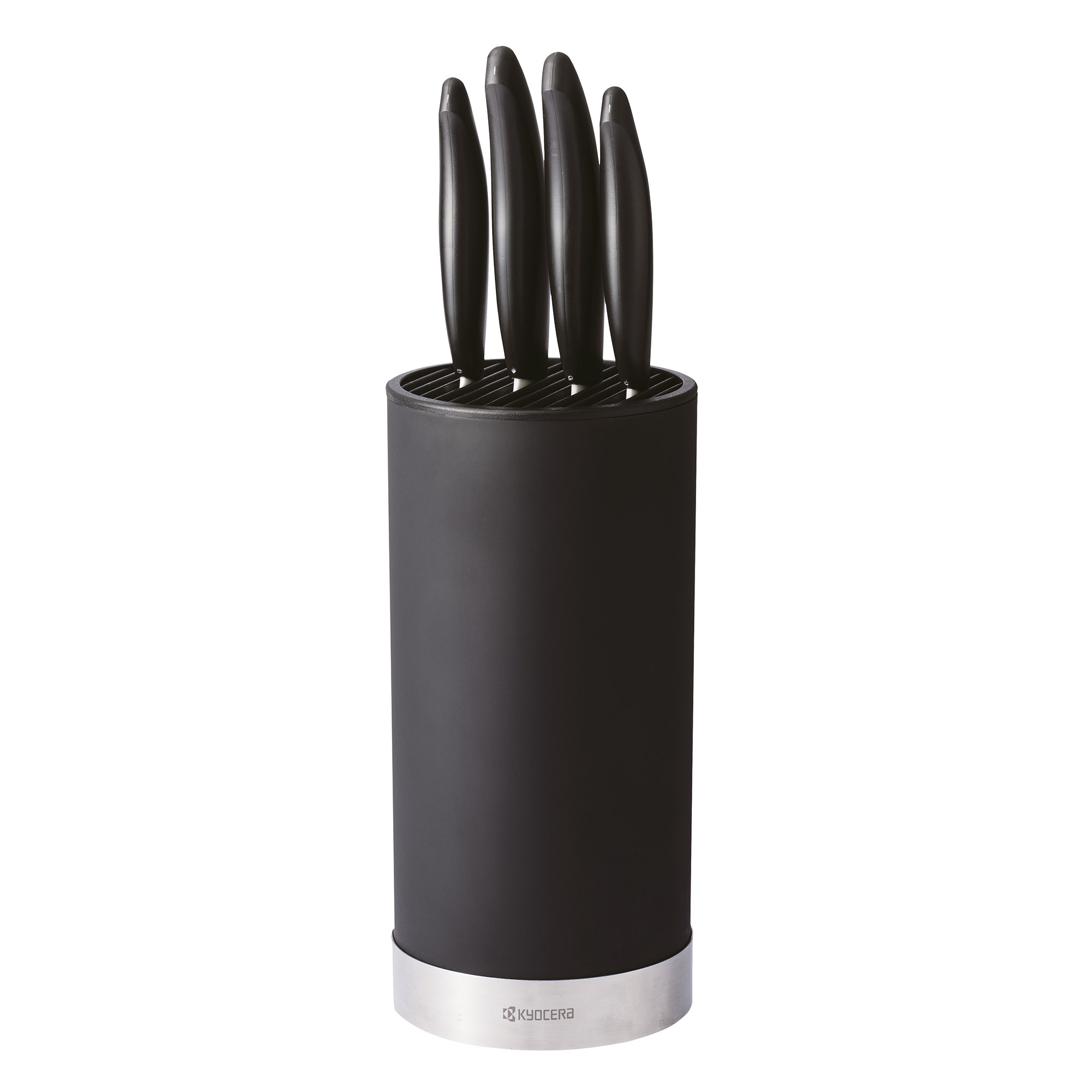 KYOCERA soft-touch knife block round for up to 8 knives, unequipped