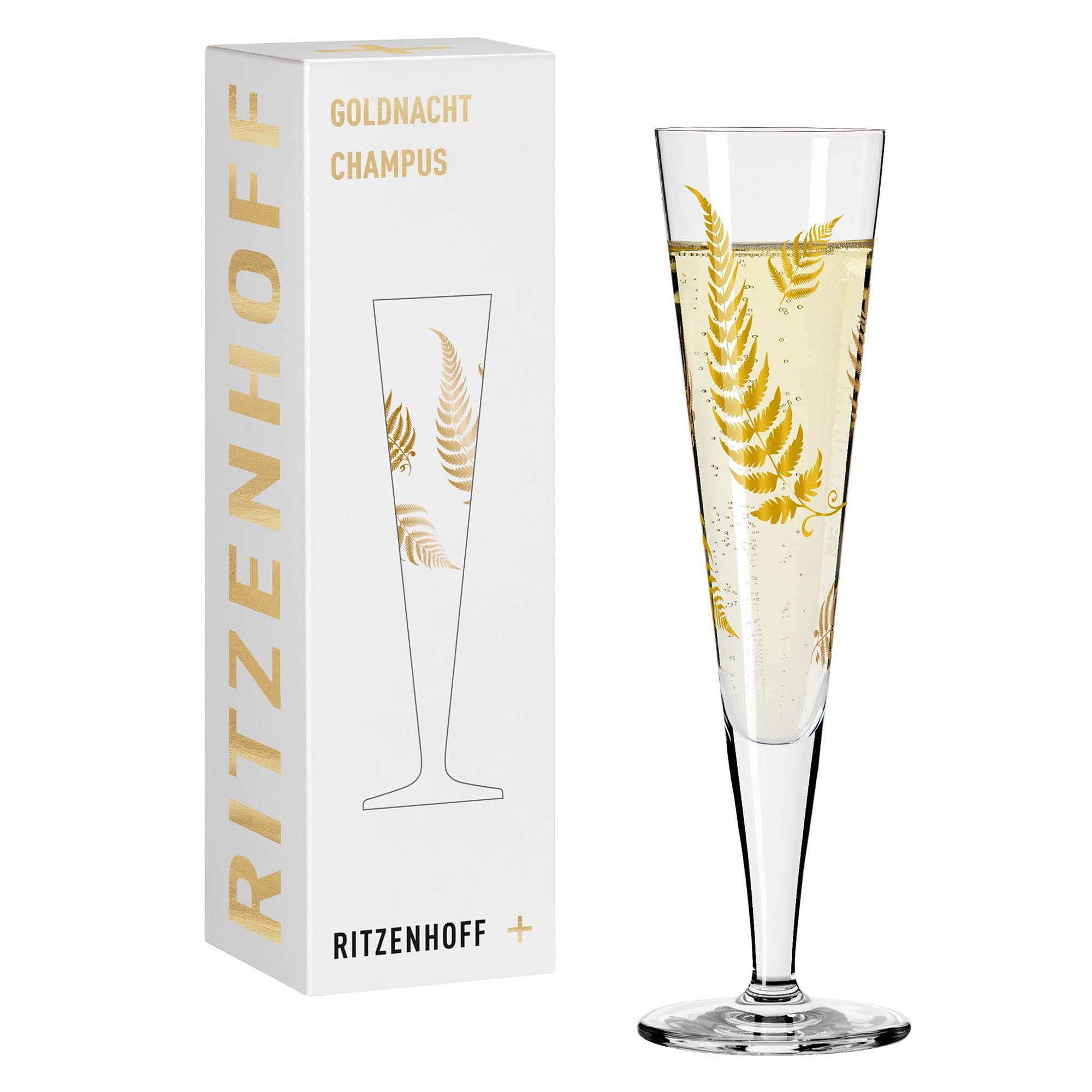 RITZENHOFF Champagne glass GOLDNACHT No 48 Contents 205 ml