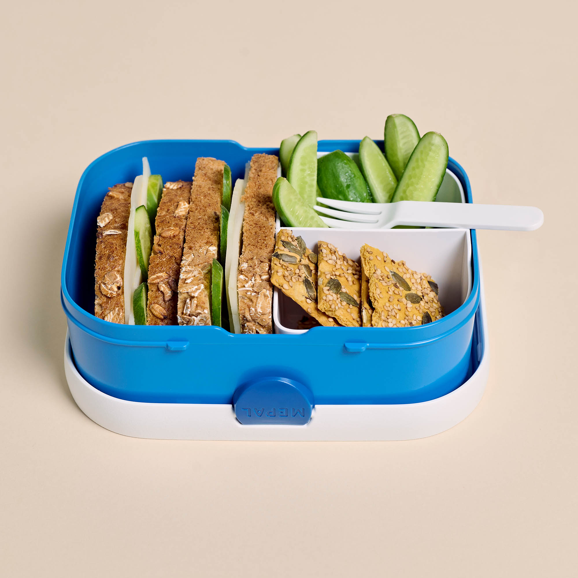 MEPAL lunch box for children CAMPUS with bento insert 0.75 litre cool blue