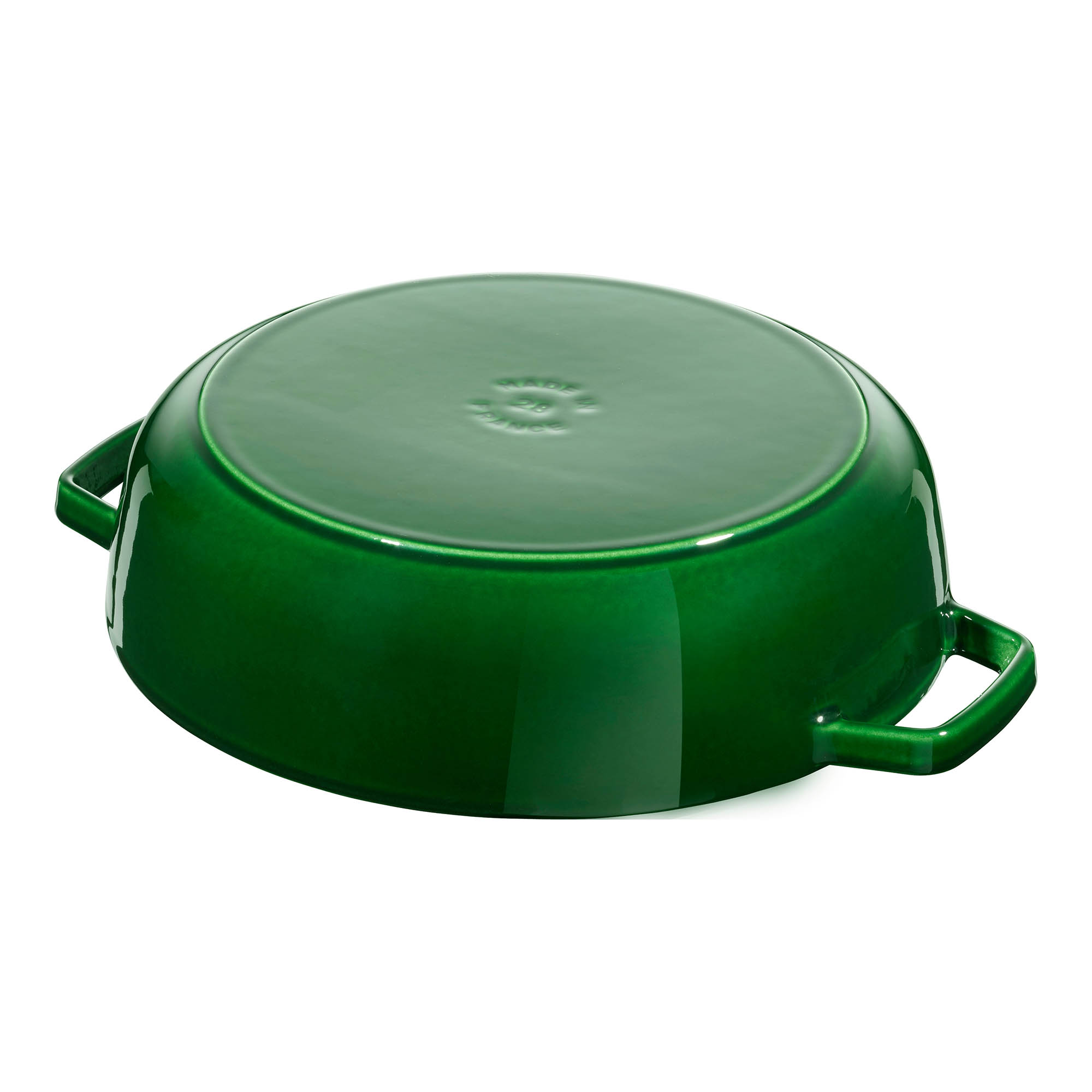 STAUB France roaster CHISTERA 28 cm 3.7 litre cast iron round basil green