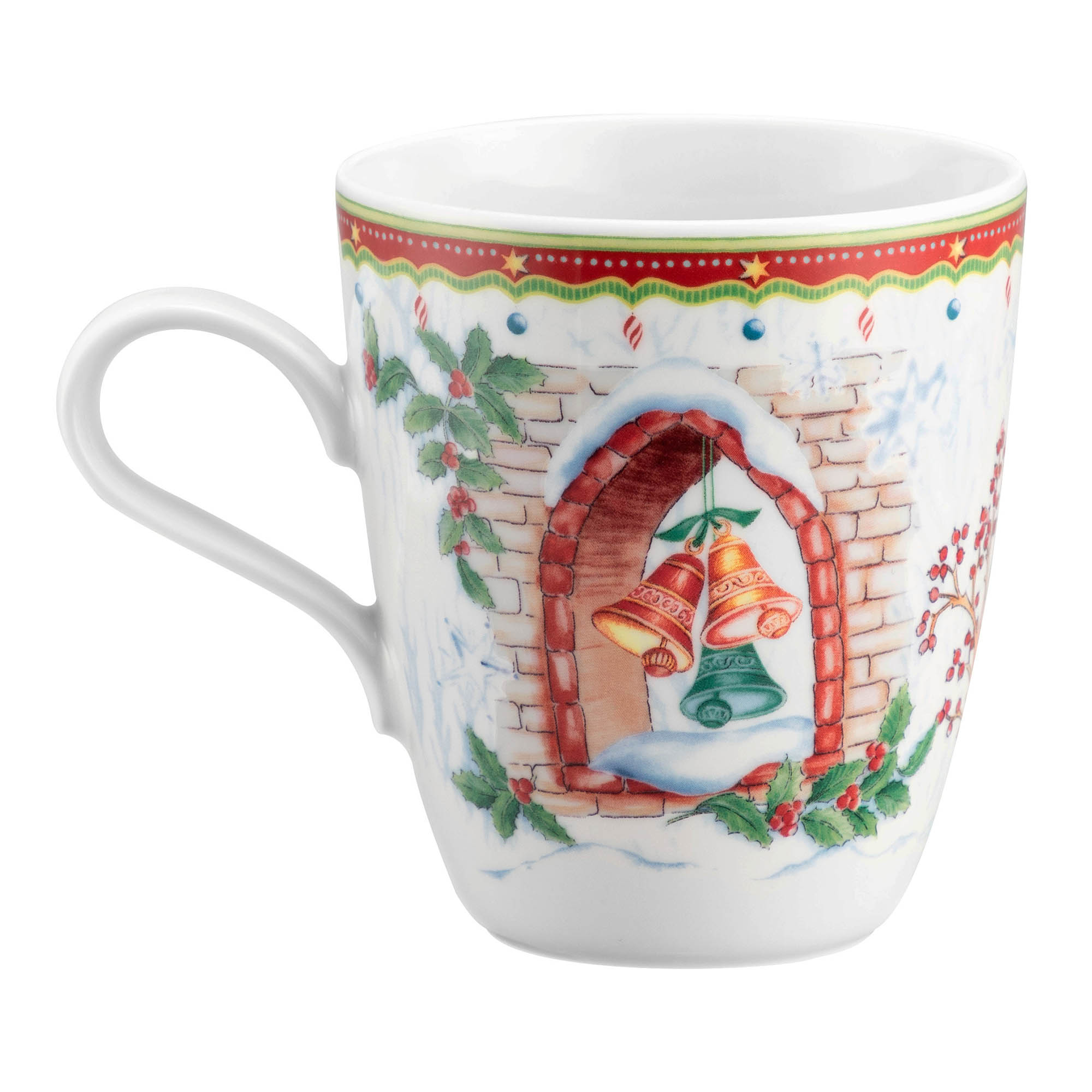 Seltmann Weiden WEIHNACHTSBECHER 65294 Becher mit Henkel 0,4 Liter Motiv Elch