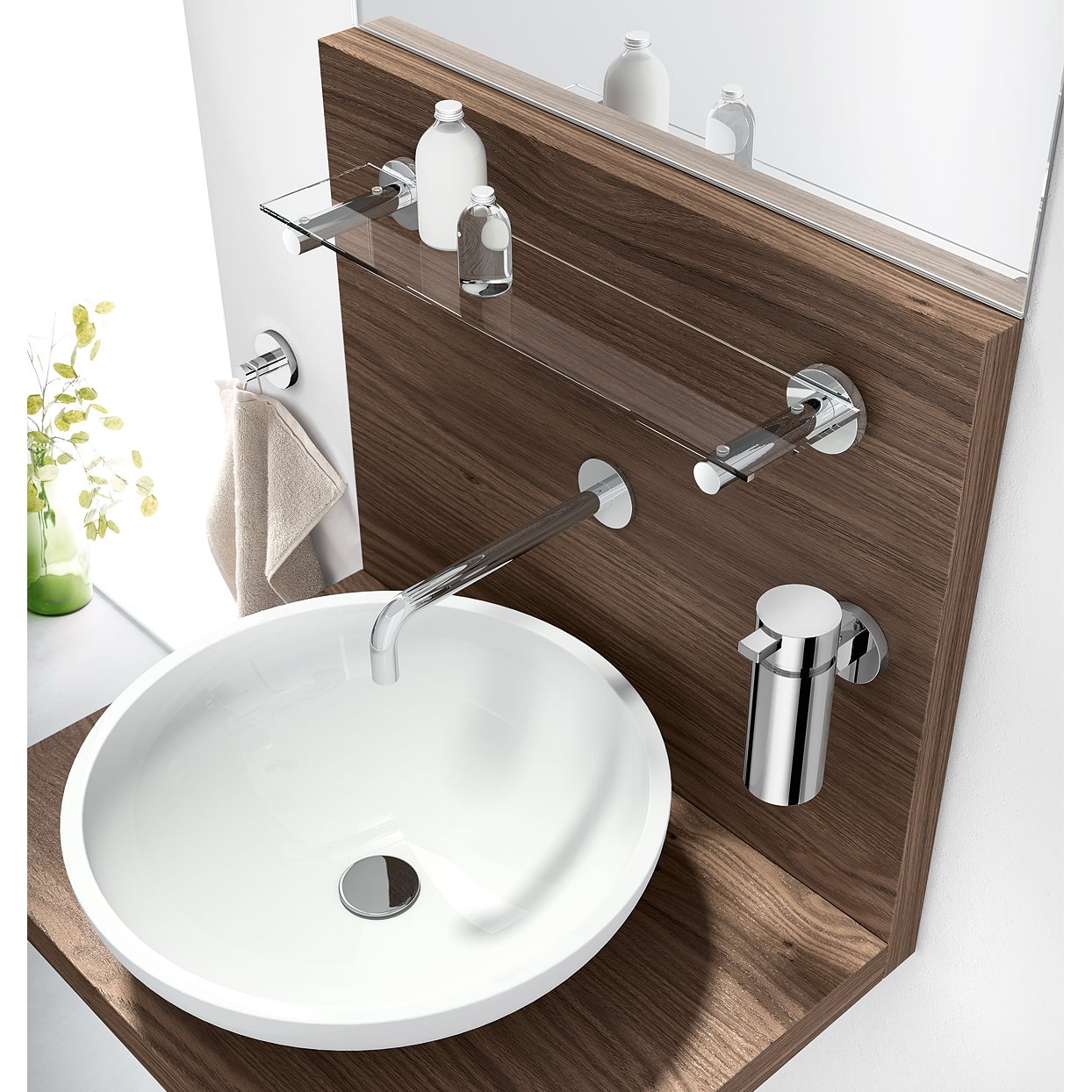 ZACK SCALA towel hook in polished stainless steel