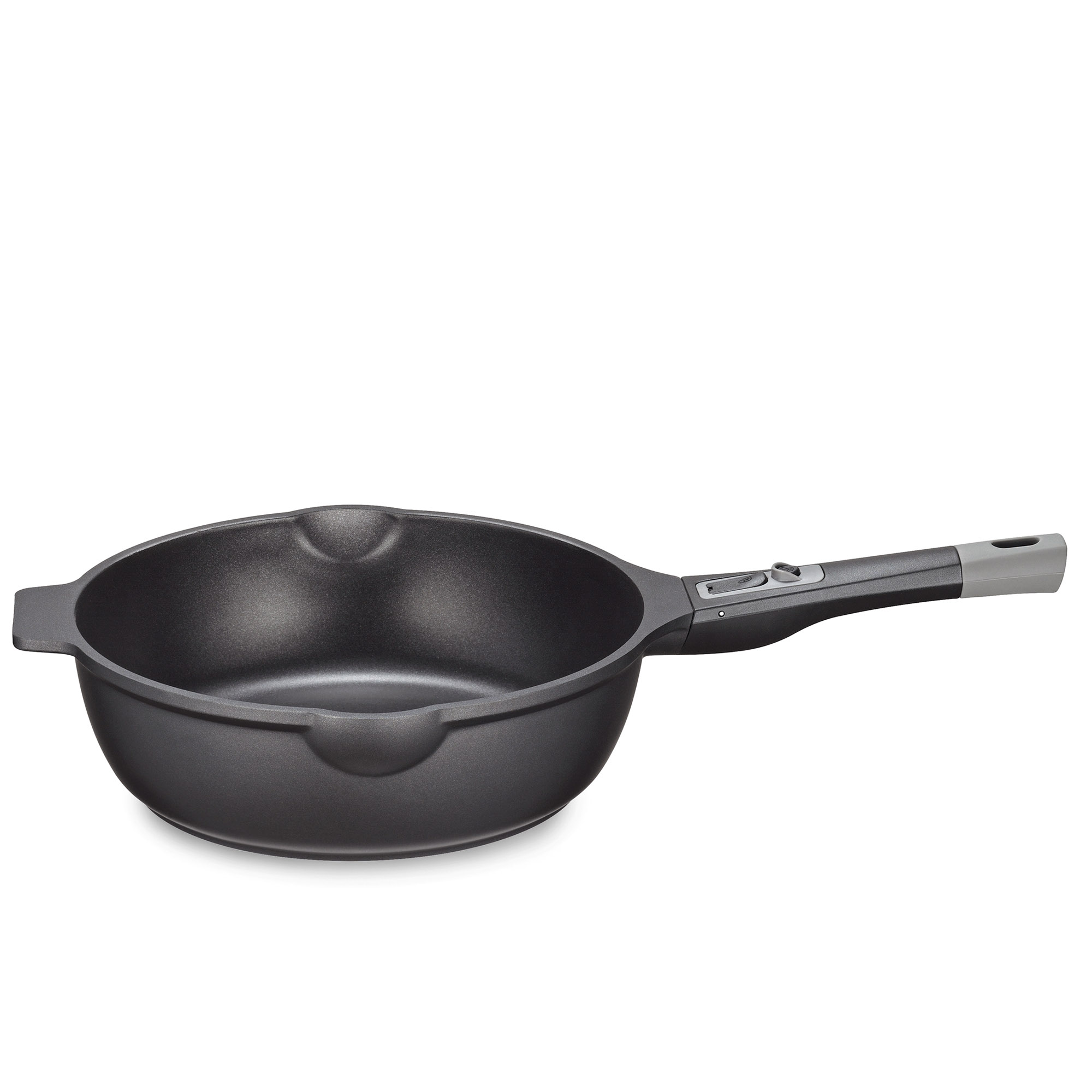 KÜCHENPROFI Bratpfanne MILANO mit abnehmbarem Griff 28 cm hoher Rand INDUKTION
