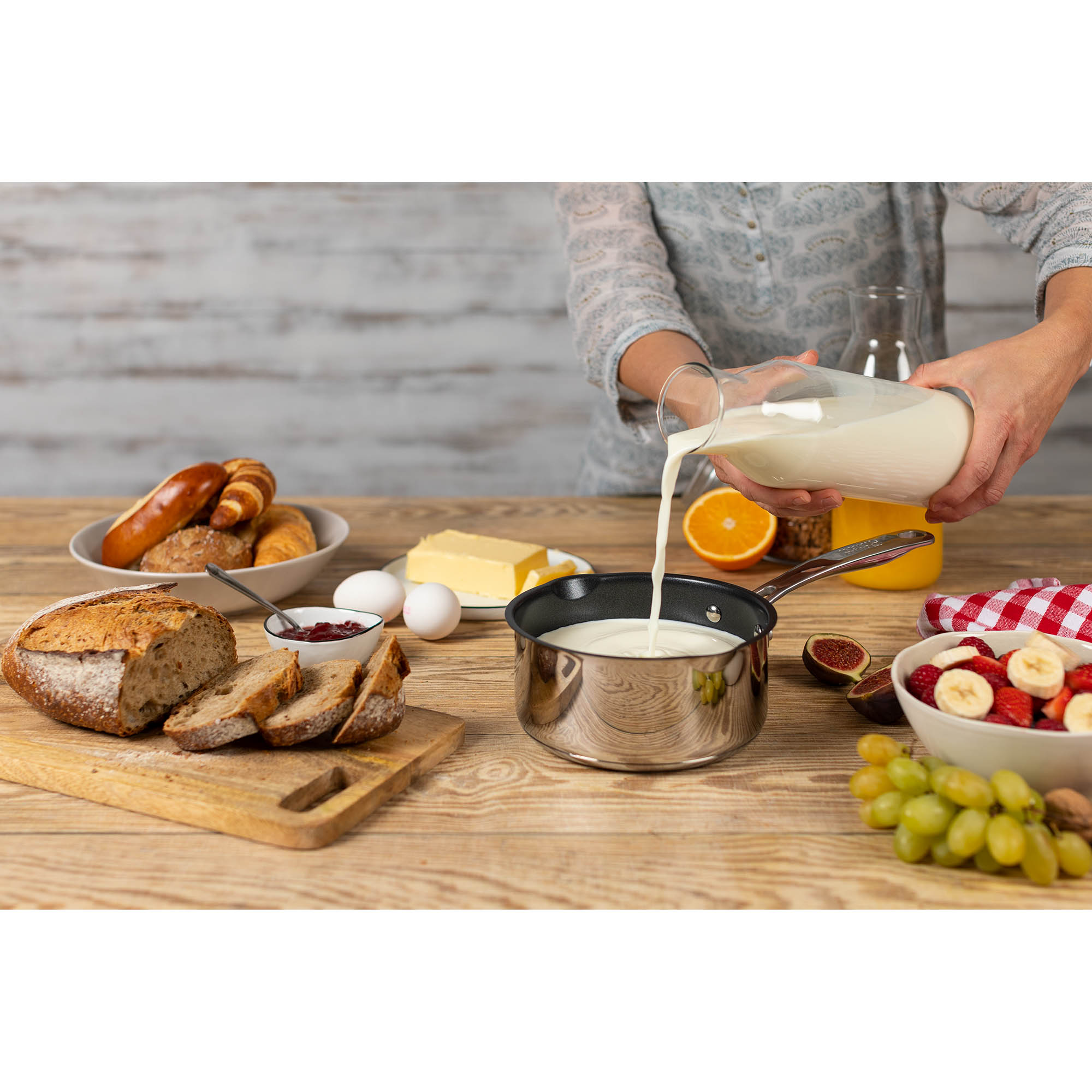 KUHN RIKON ALLROUND milk pan 16 cm 1.5 litre non-stick saucepan