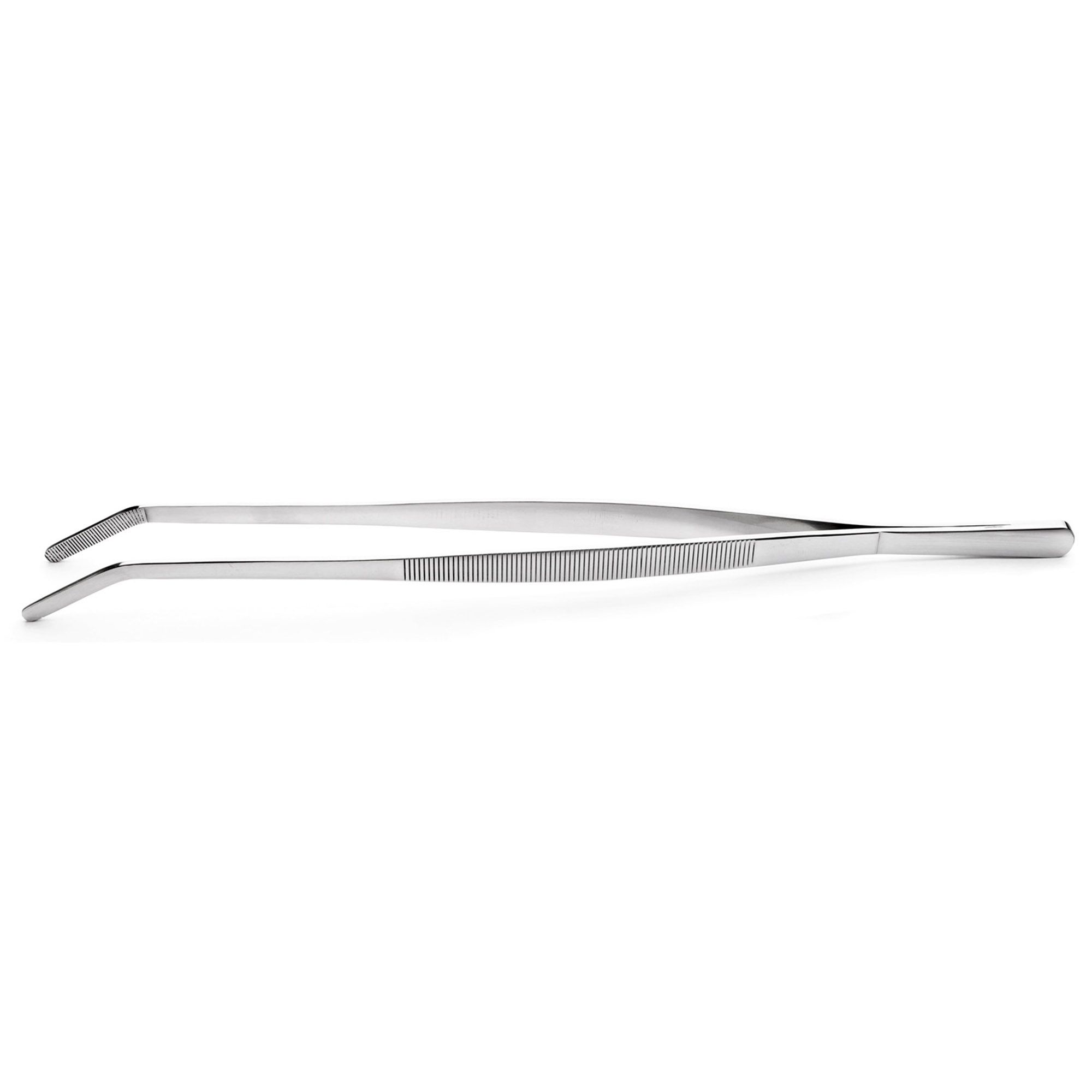 WEIS Grillpinzette Küchenpinzette aus Edelstahl 40 cm gewinkelt