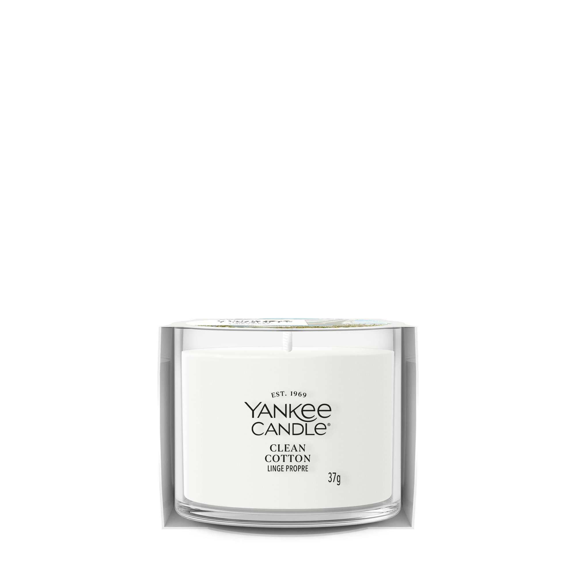 YANKEE CANDLE glass votive candle CLEAN COTTON 37 g scented candle