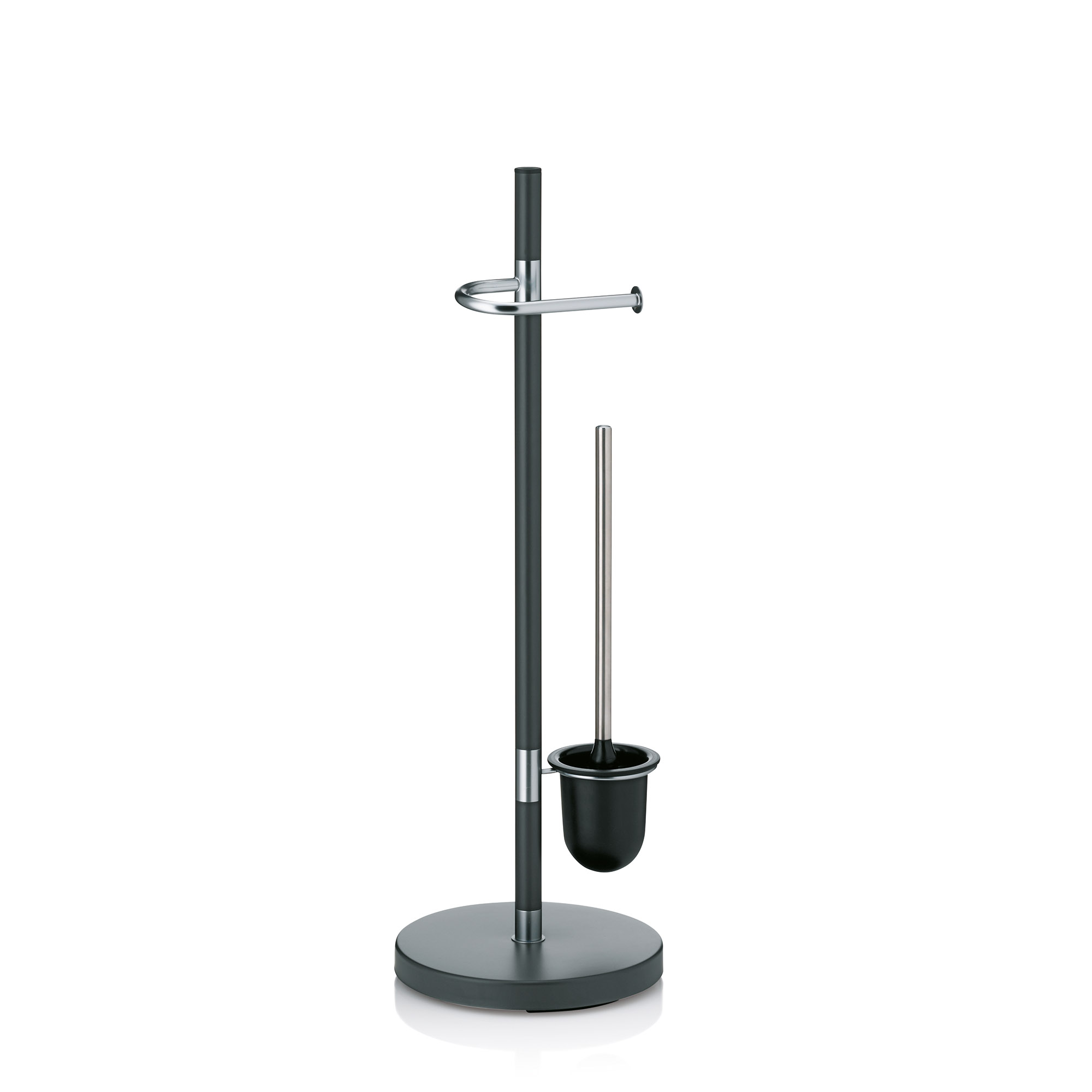 KELA Toilettengarnitur Toilettenbutler SINERIO anthrazit 76,5 cm hoch