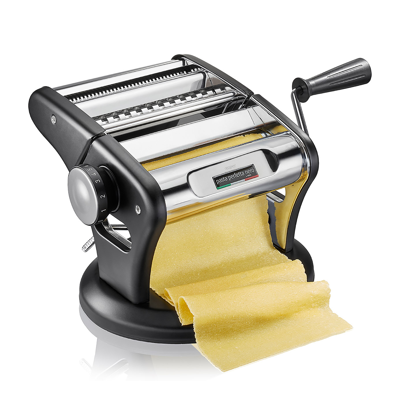 GEFU Profi-Pastamaschine Nudelmaschine PASTA PERFETTA EXCELLENCE matt schwarz