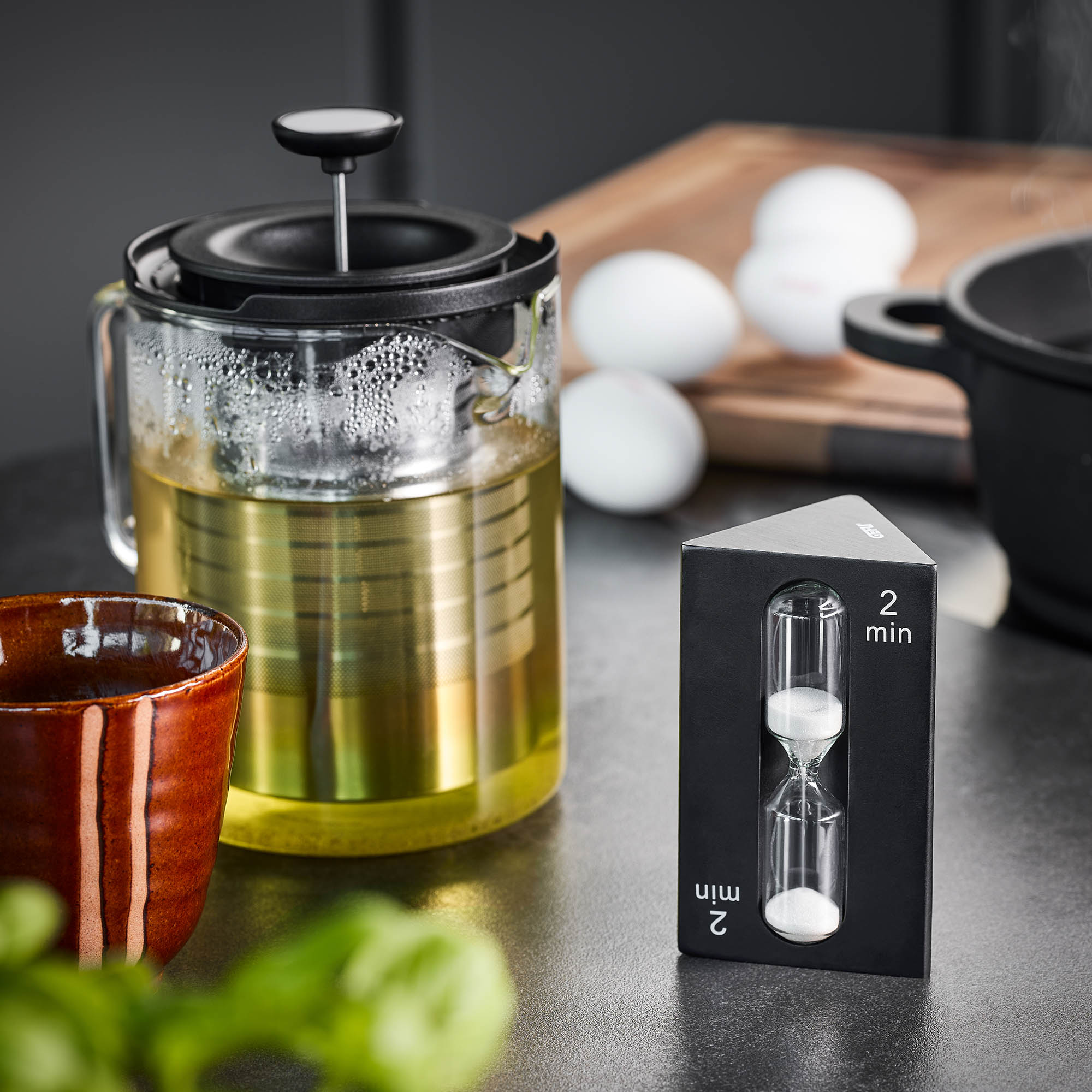 GEFU Tea Hourglass Egg Timer SANDO for 2 / 3 / 7 minutes