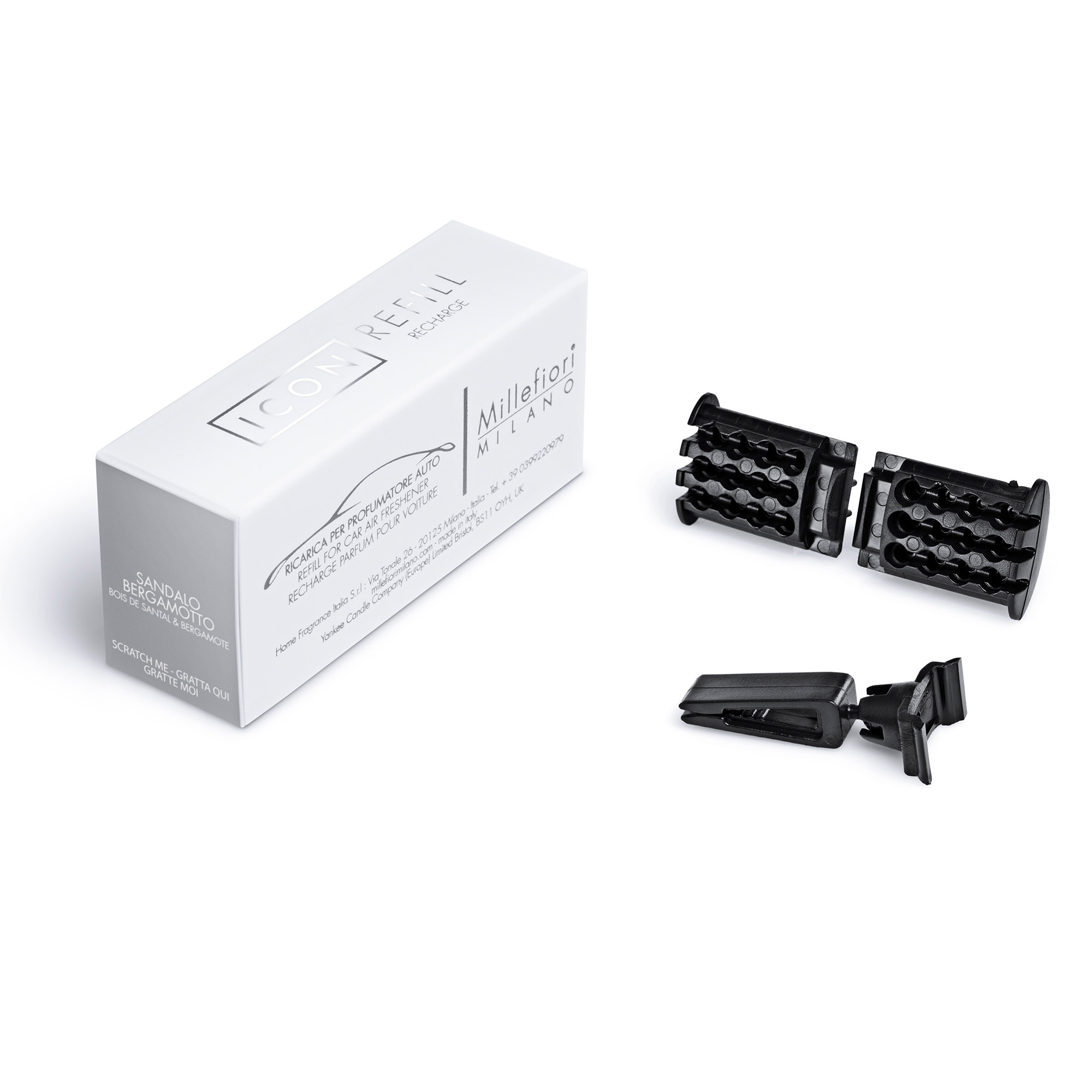 MILLEFIORI Autoduft - Car Air Freshener ICON - SANDALO BERGAMOTTO Nachfüller